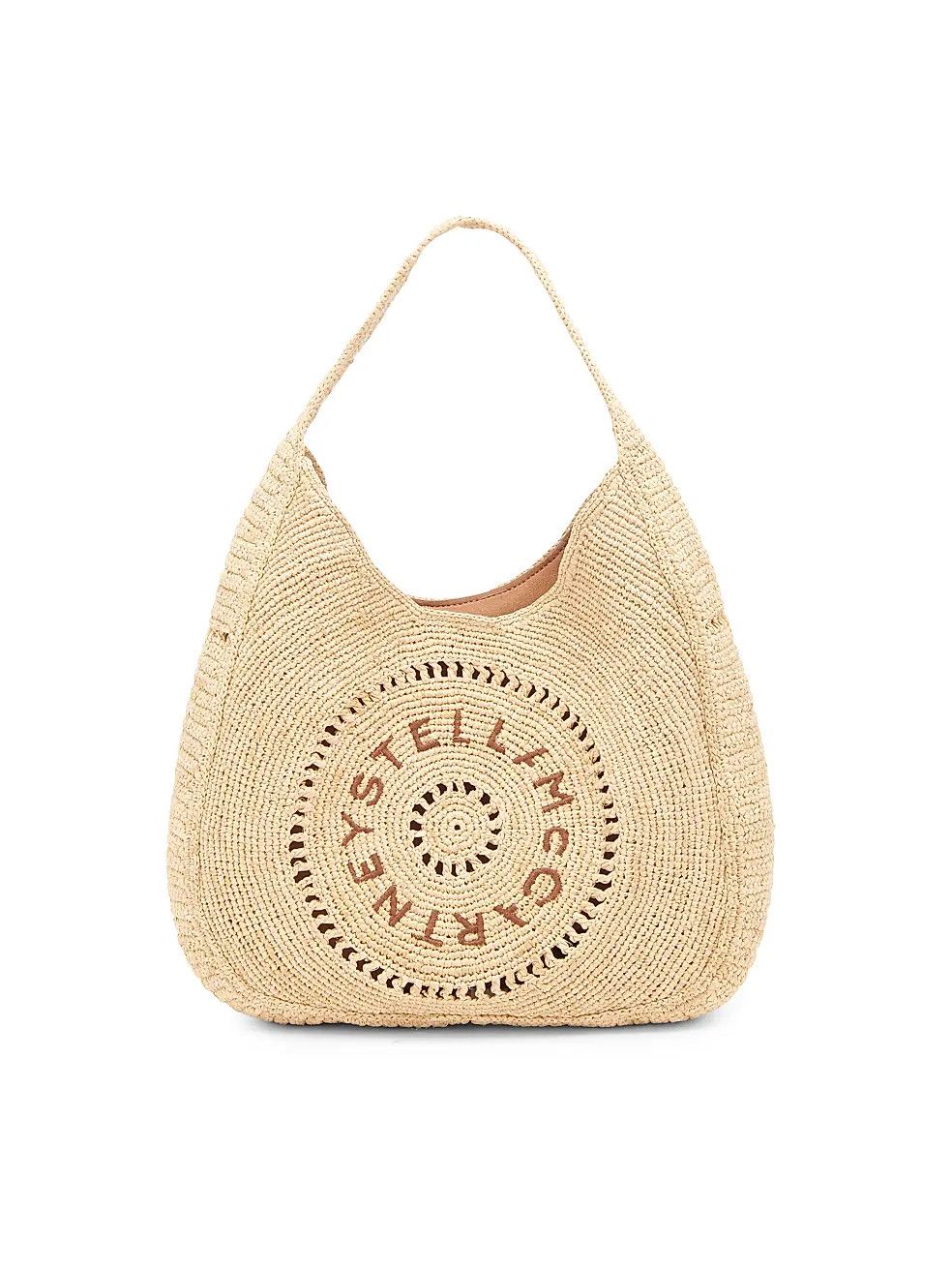 Stella McCartney os11x0326 Size: OS / Small Crochet Rafia Logo Hobo Bag Size ONE SIZE - 1 Thumbnail