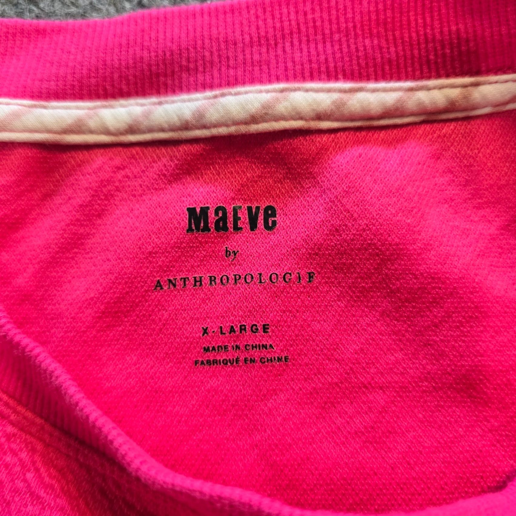 Vintage Maeve Sweater Women XL Pink Long Sleeve Crew Neck Shirred Pullover Casual Capsule Anthro Size XL / US 12-14 / IT 48-50 - 4 Thumbnail
