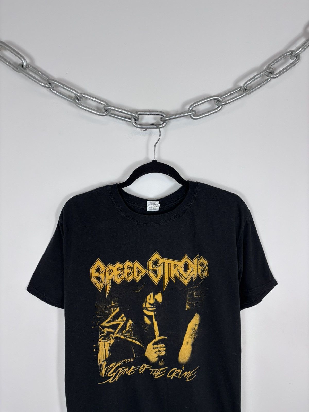 Band Tees Speed Stroke Scene Of The Crime Song Band Black T-Shirt Tee Size US L / EU 52-54 / 3 - 3 Thumbnail