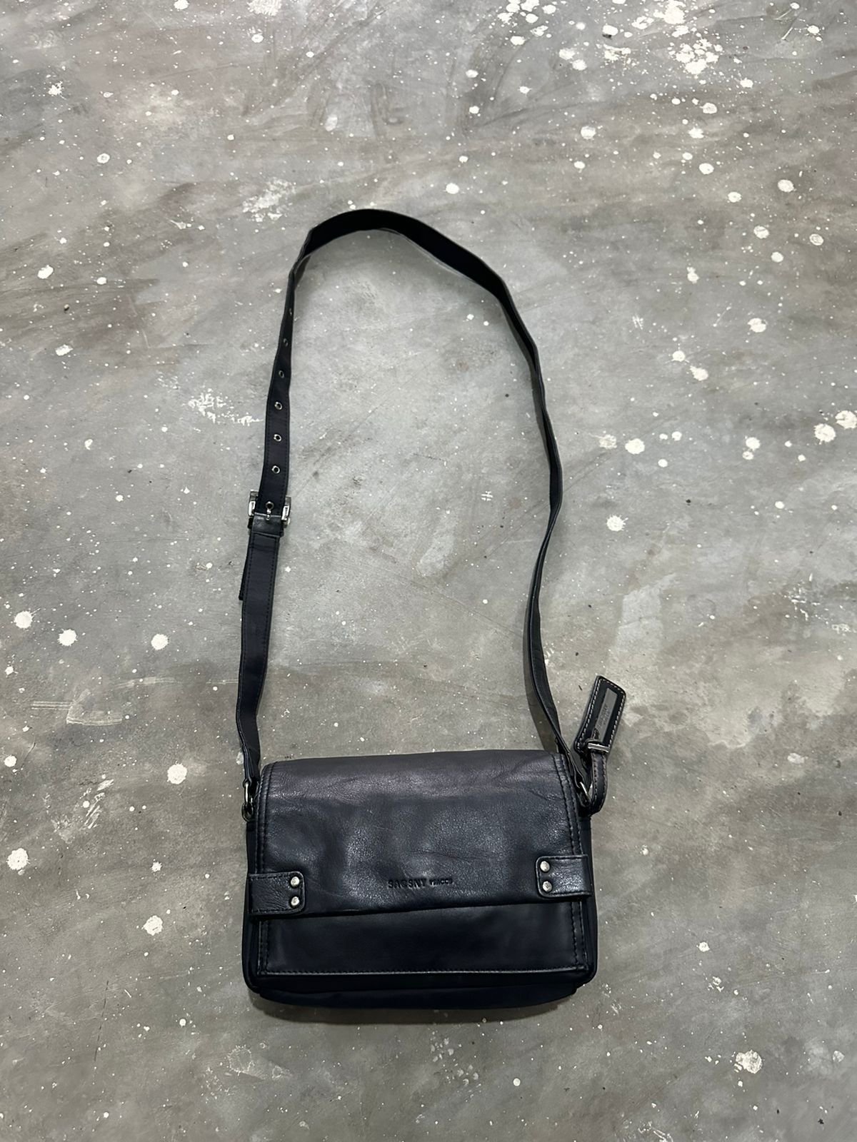 Yohji Yamamoto Ysaccs by Yohji Yamamoto nylon and leather Crossbody bag ...