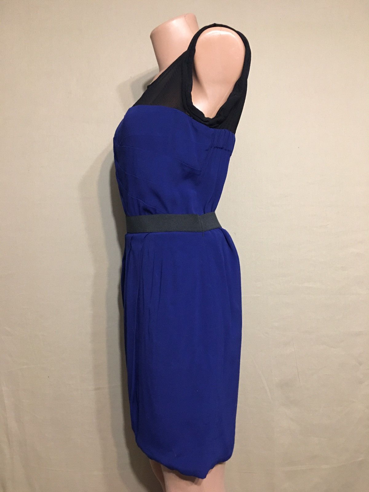 Sandro Sandro Paris Blue Designer Midi Dress Size 1 Size S / US 4 / IT 40 - 4 Thumbnail