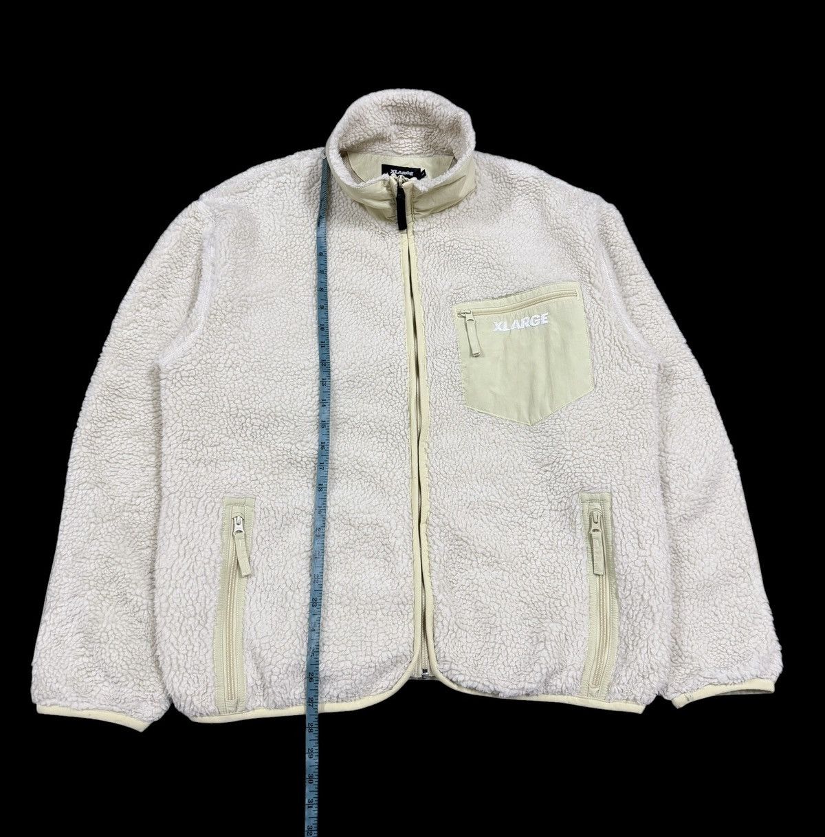 Xlarge Xlarge Deep Pile Sherpa Boa Jacket Big Logo Embossed Fleece Size US L / EU 52-54 / 3 - 23 Thumbnail