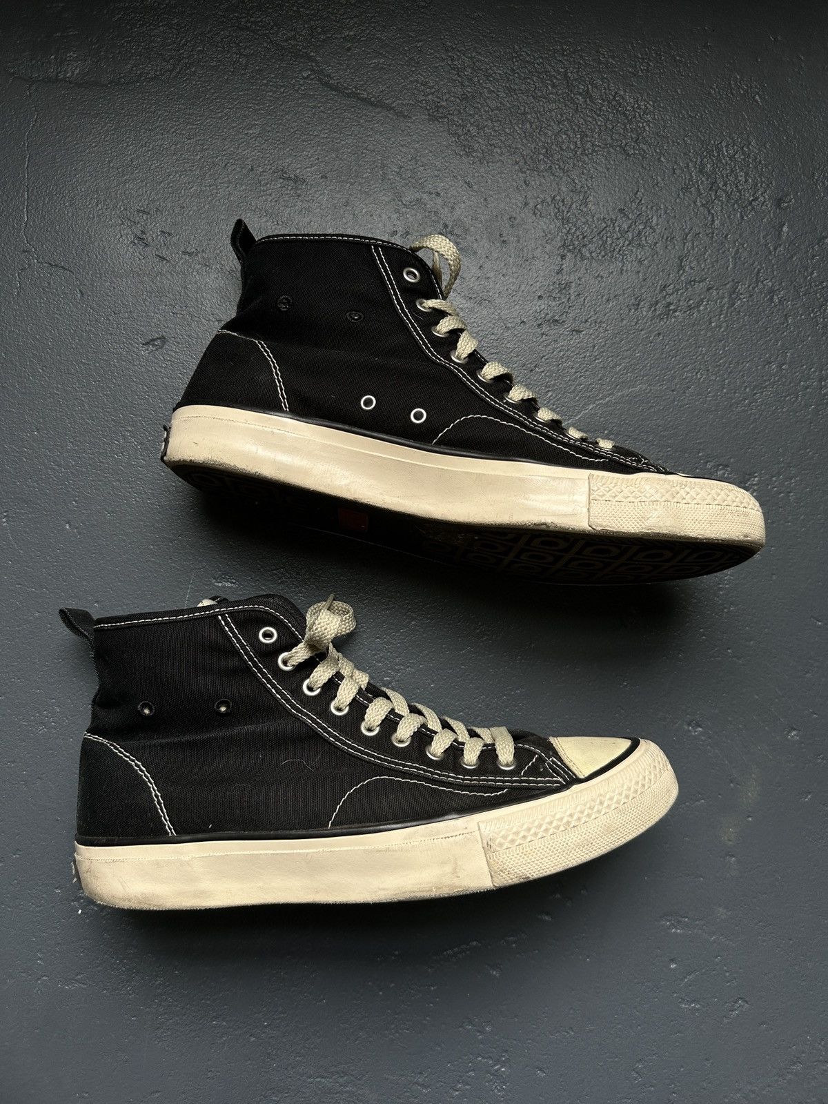 Visvim Visvim Skagway Hi top Sk8 shoe trashed worn dirty Size US 8.5 / EU 41-42 - 2 Thumbnail