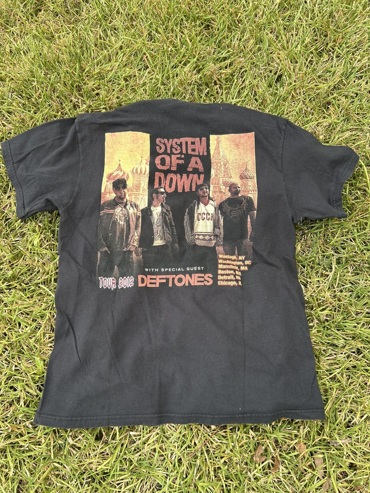 Band Tees Rare Y2K SYSTEM OF A DOWN & Deftones Serj Tankian Tour 2012 Size US L / EU 52-54 / 3 - 2 Thumbnail