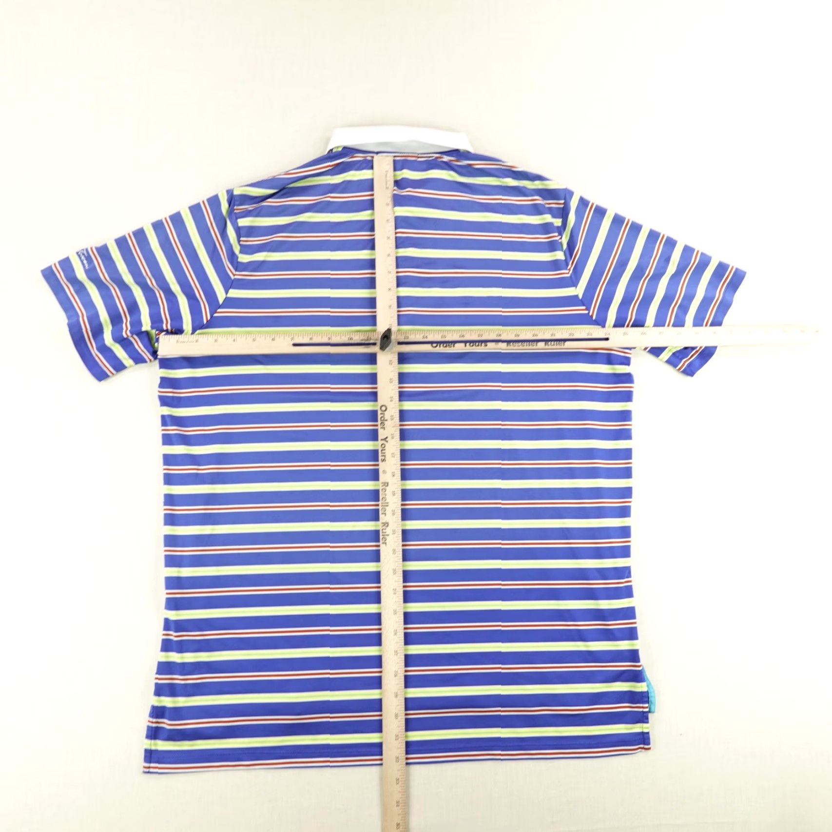 Polo Ralph Lauren RLX Ralph Lauren Polo Shirt Mens XL Blue Striped Golf Performance Toscana Logo Size US XL / EU 56 / 4 - 7 Thumbnail