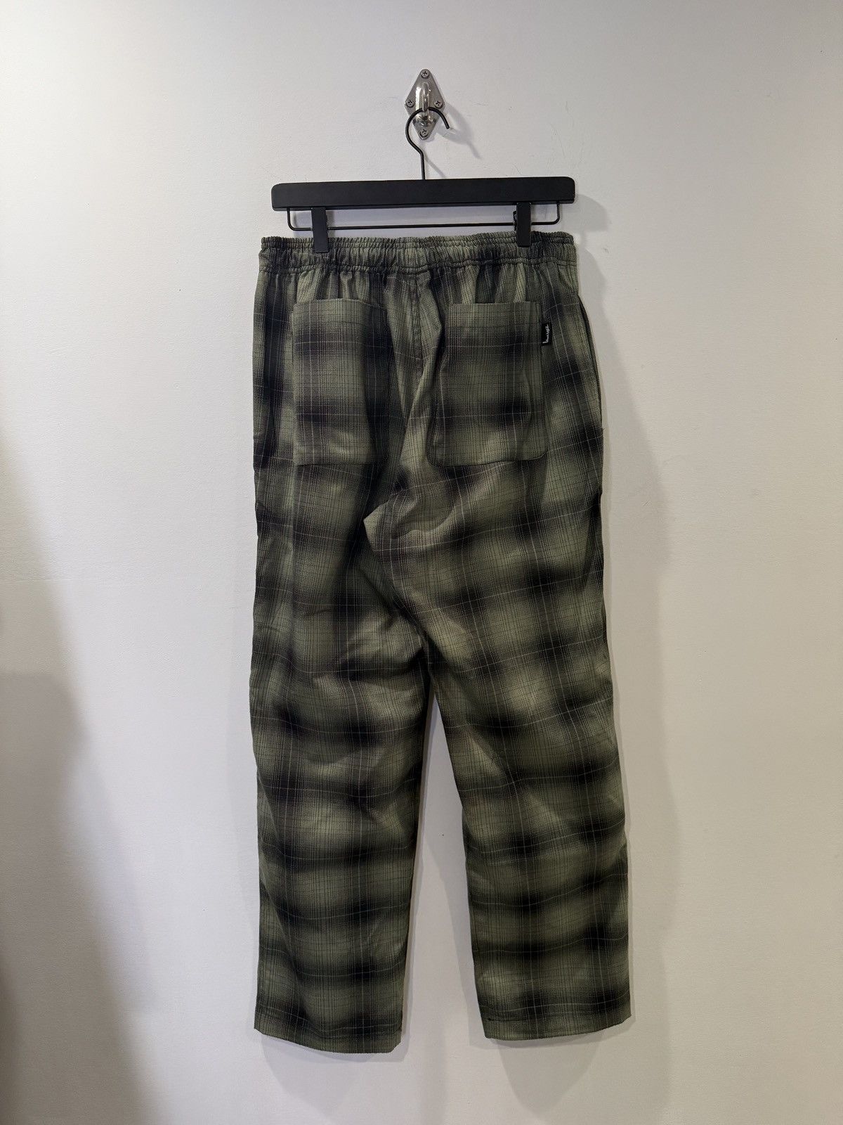 Stussy Stüssy Green Plaid Easy Pants – Elastic Waist Relaxed Fit Size US 30 / EU 46 - 2 Thumbnail
