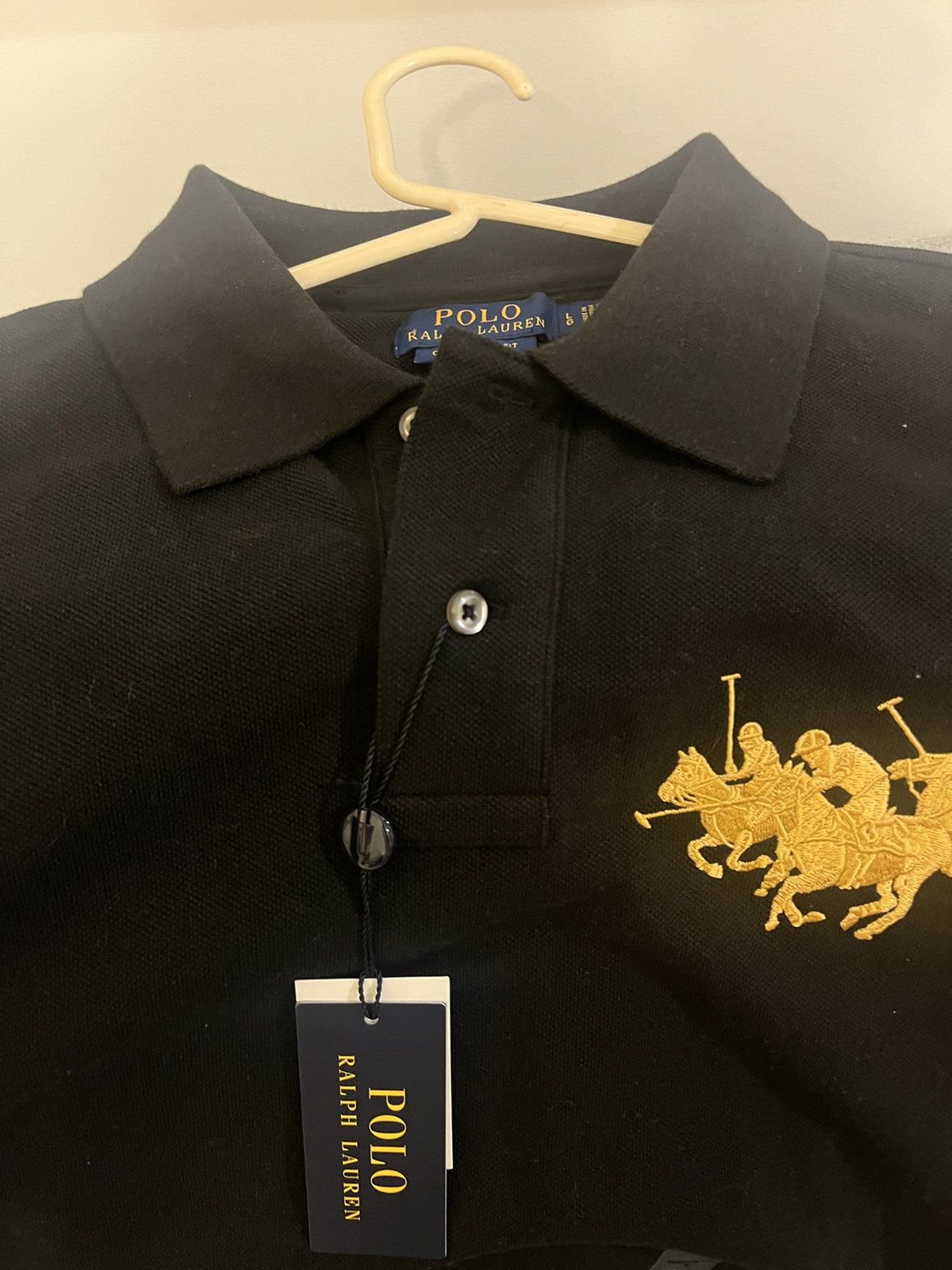 Designer × Polo Ralph Lauren polo black KNIT BLACK 3INSARGIA Size US L / EU 52-54 / 3 - 3 Thumbnail