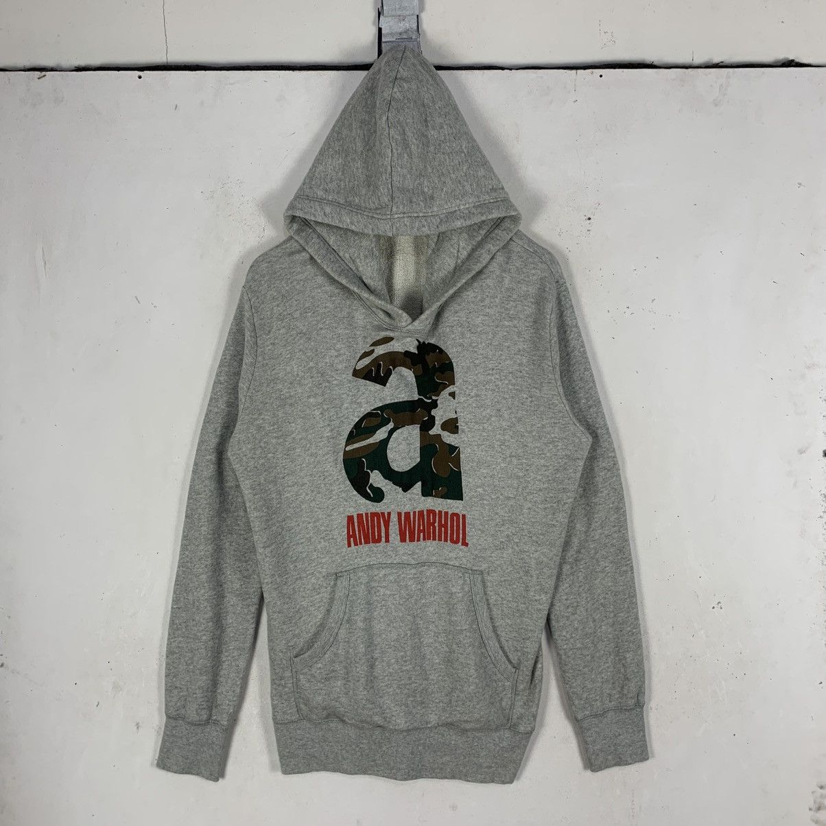 Andy Warhol × Uniqlo Uniqlo Andy Warhol hoodie camouflage spell-out logo hoodie Size M / US 6-8 / IT 42-44 - 1 Thumbnail