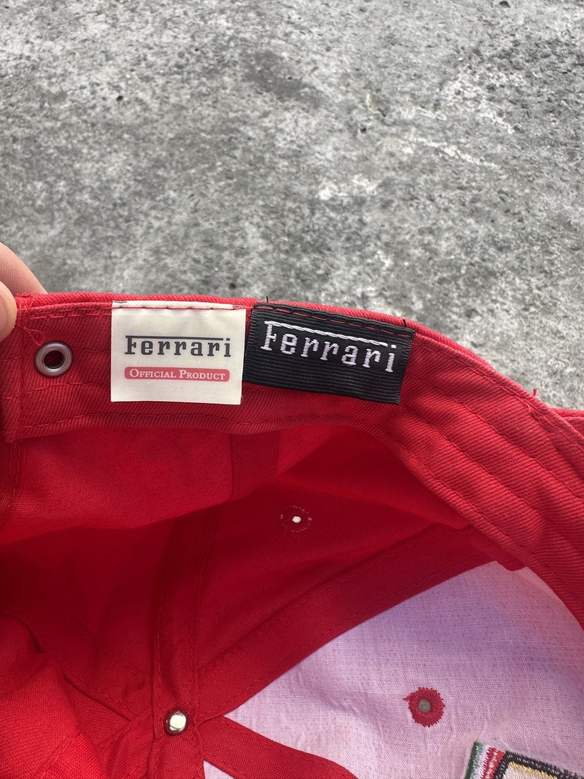 Ferrari Vintage Ferrari Baseball Cap Hat Red Italian F1 Racing Rare Size ONE SIZE - 4 Thumbnail