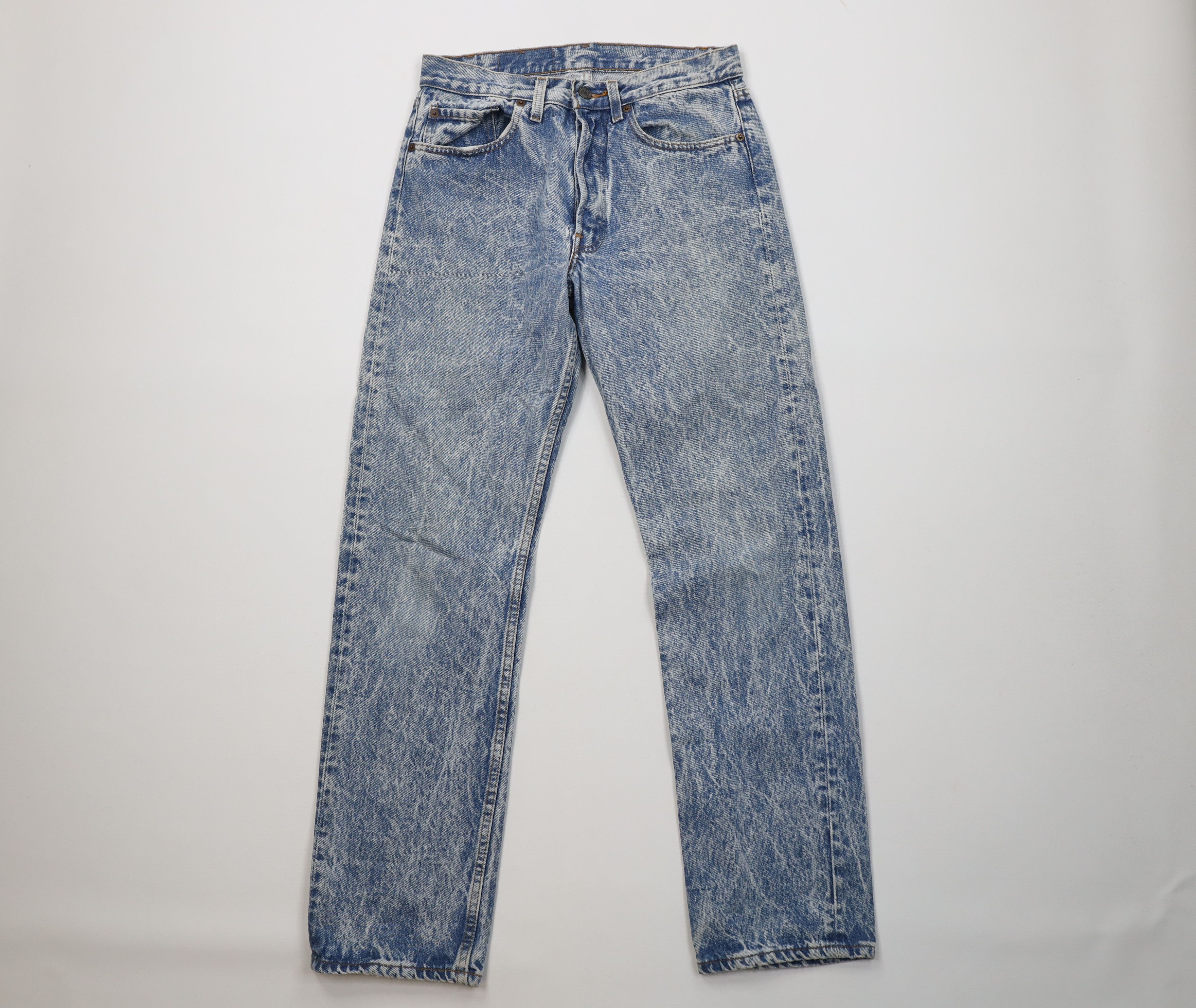 Levi's Vintage 80s Levis 501xx Button Fly Acid Wash Jeans USA Size US 30 / EU 46 - 1 Thumbnail