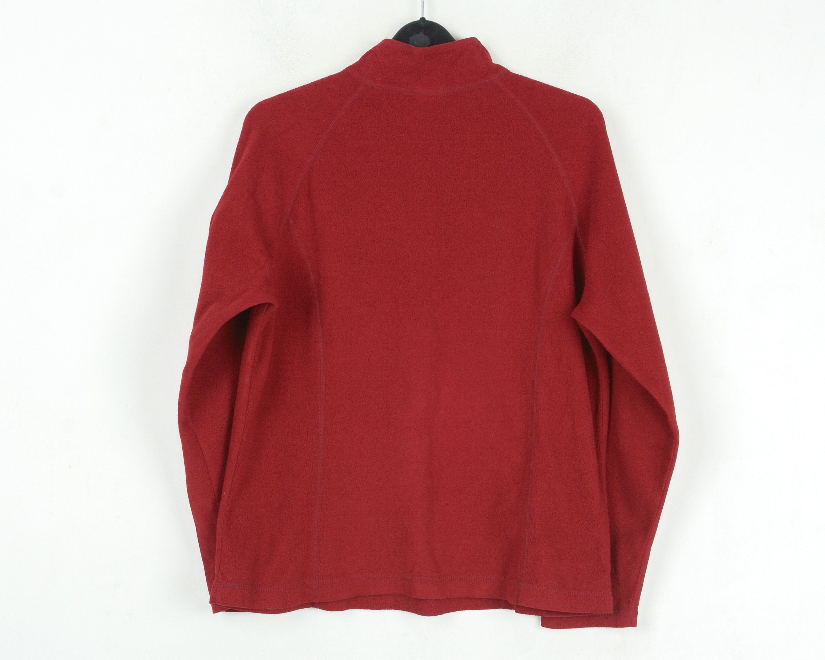 L.L. Bean × Vintage Fleece Jumper Zip Neck Pullover Red Sweater Sweatshirt 2yk Size M / US 6-8 / IT 42-44 - 7 Thumbnail