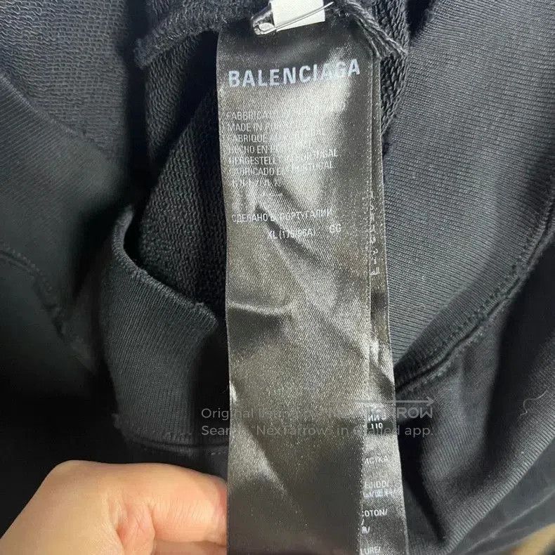 Balenciaga Balenciaga Black Logo Hooded Sweatshirt. Size US S / EU 44-46 / 1 - 4 Thumbnail