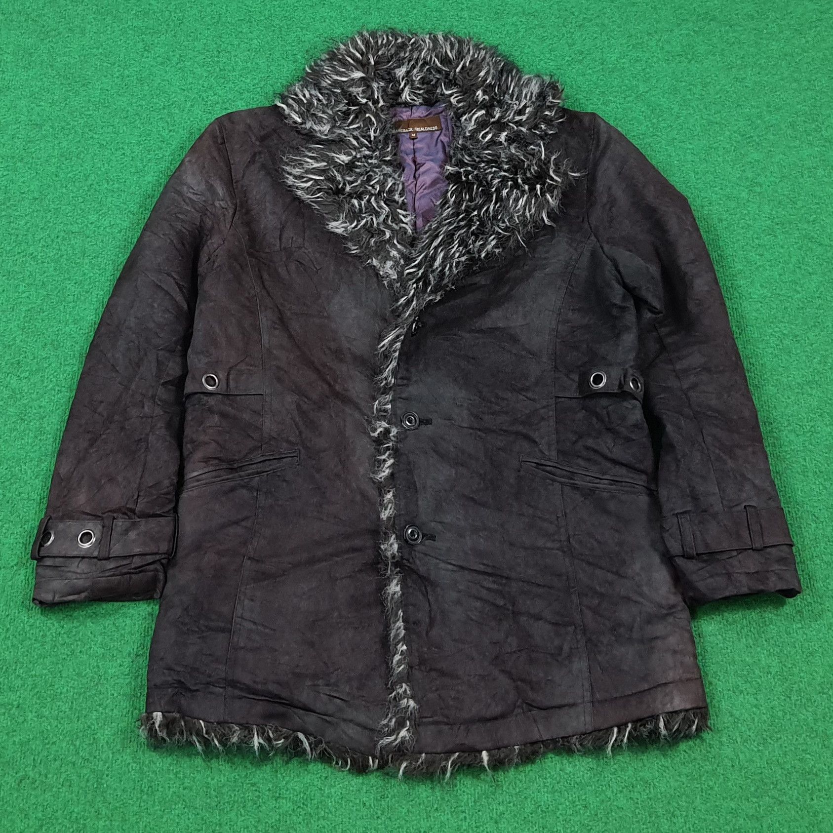 Vintage Vintage Grunge Cyber Fairycore Faux Fur Jacket C306N10 Size US M / EU 48-50 / 2 - 1 Thumbnail
