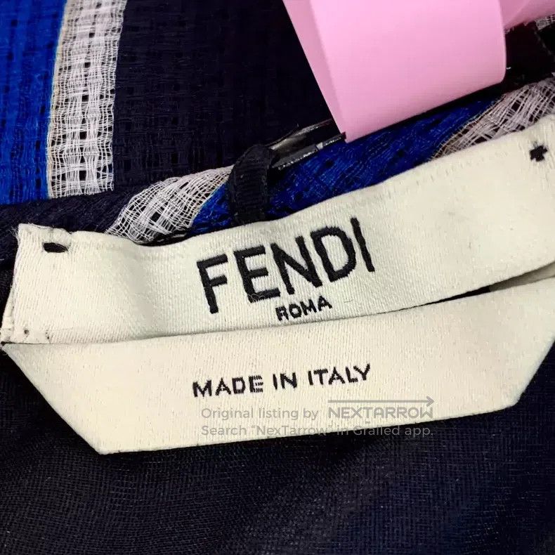 Fendi Fendi Color block striped V-neck silk chiffon dress Size XXS / US 00 / IT 34 - 5 Thumbnail