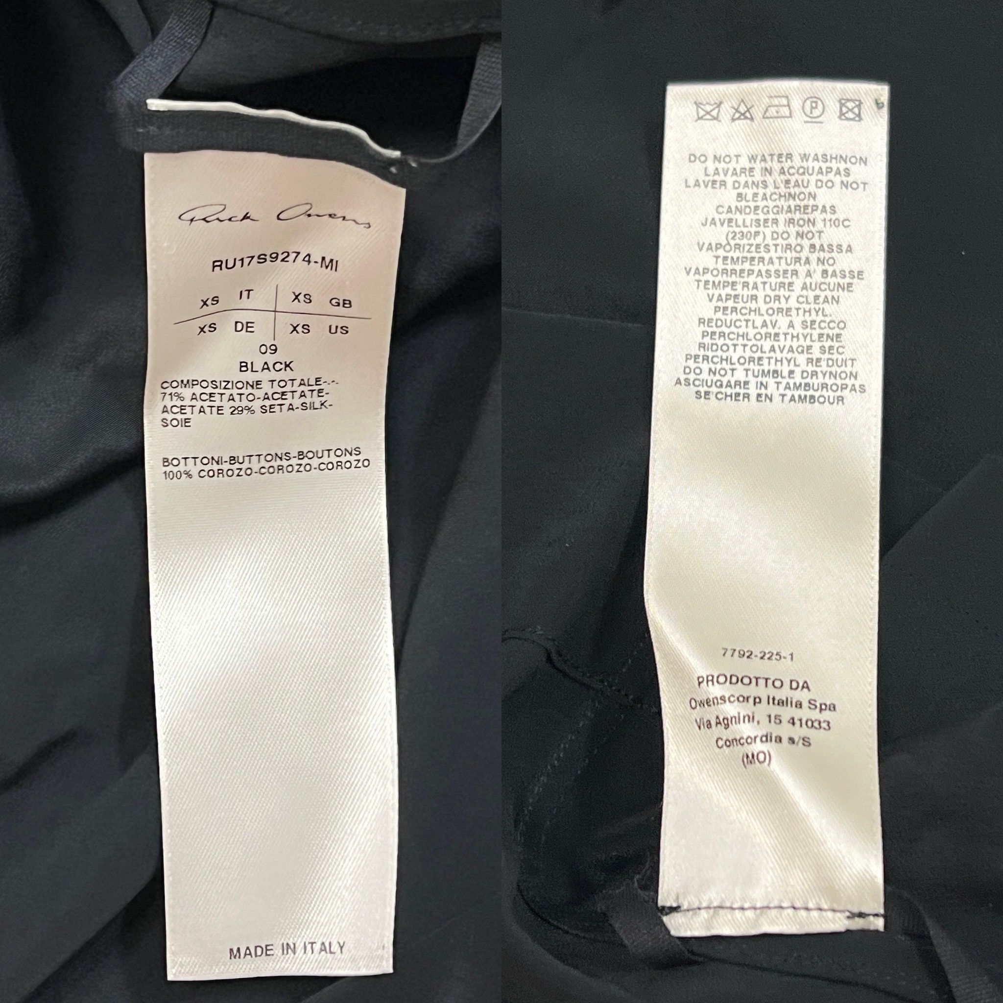 Rick Owens Rick Owens 17SS "WALRUS" Back Button Shirt Size US XS / EU 42 / 0 - 6 Thumbnail