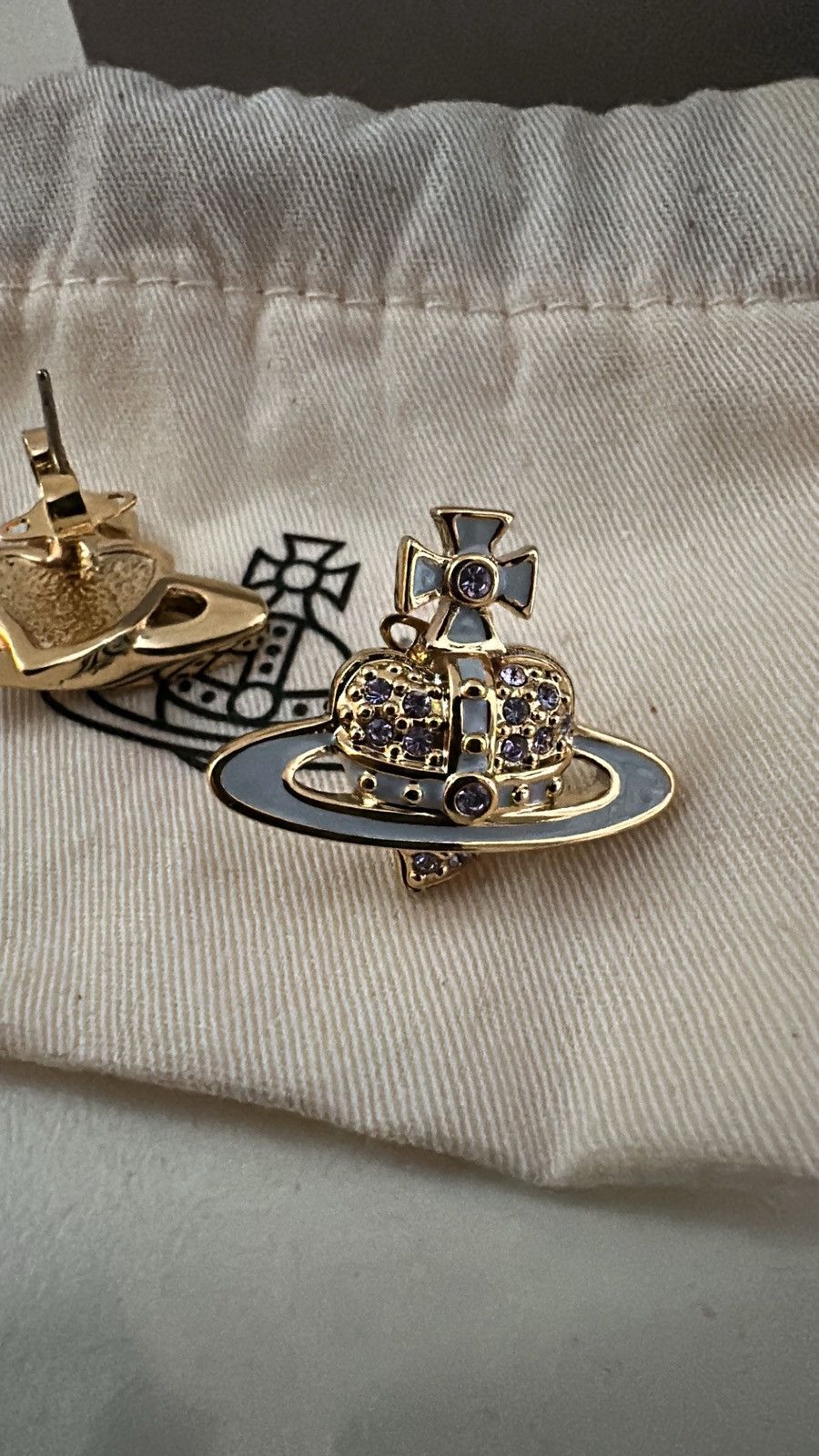 Vivienne Westwood Vivienne Weswtood Heart earrings Size ONE SIZE - 1 Thumbnail