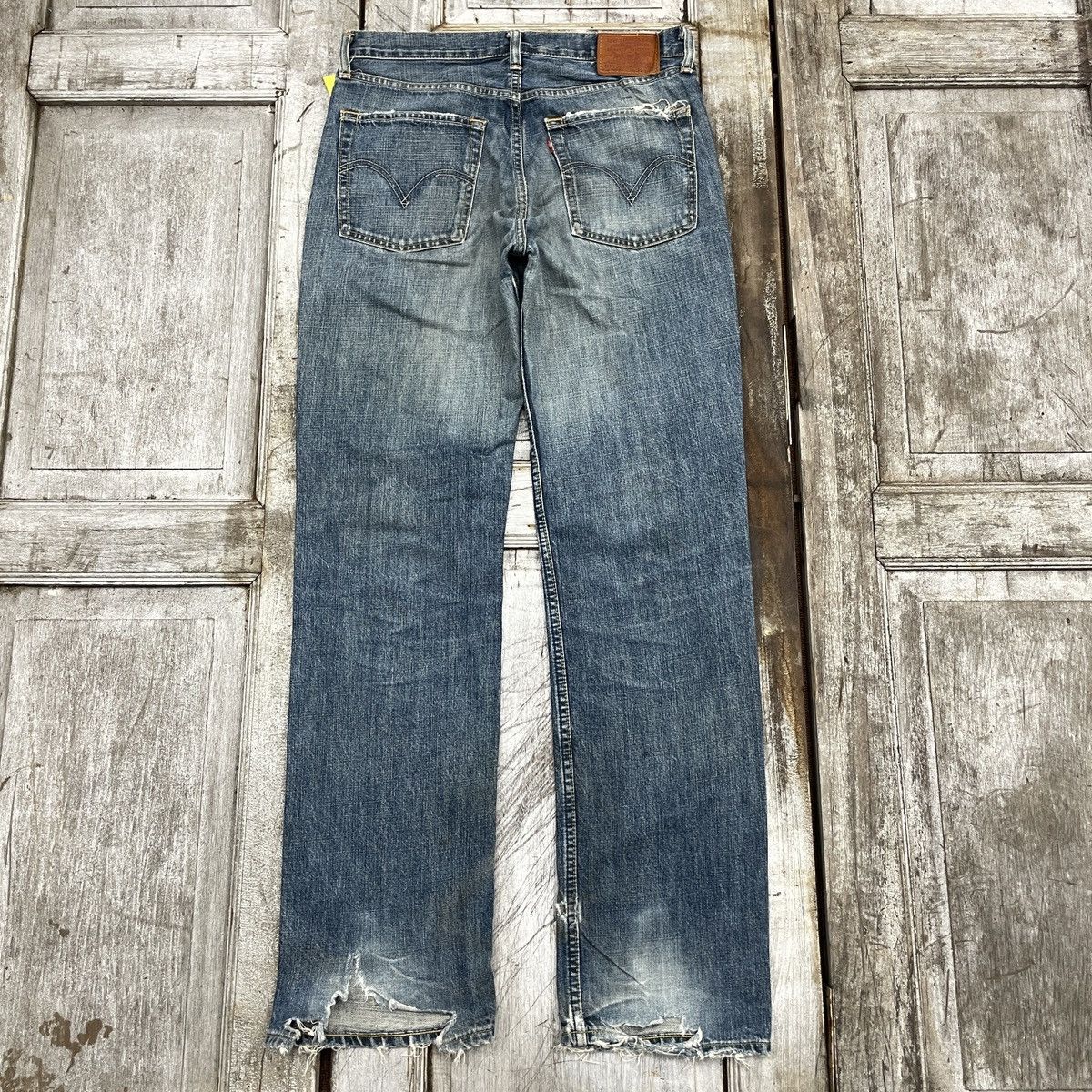 Levi's Vintage Levis 502 Distressed Faded Blue Jeans wc 336 Size US 32 / EU 48 - 2 Thumbnail