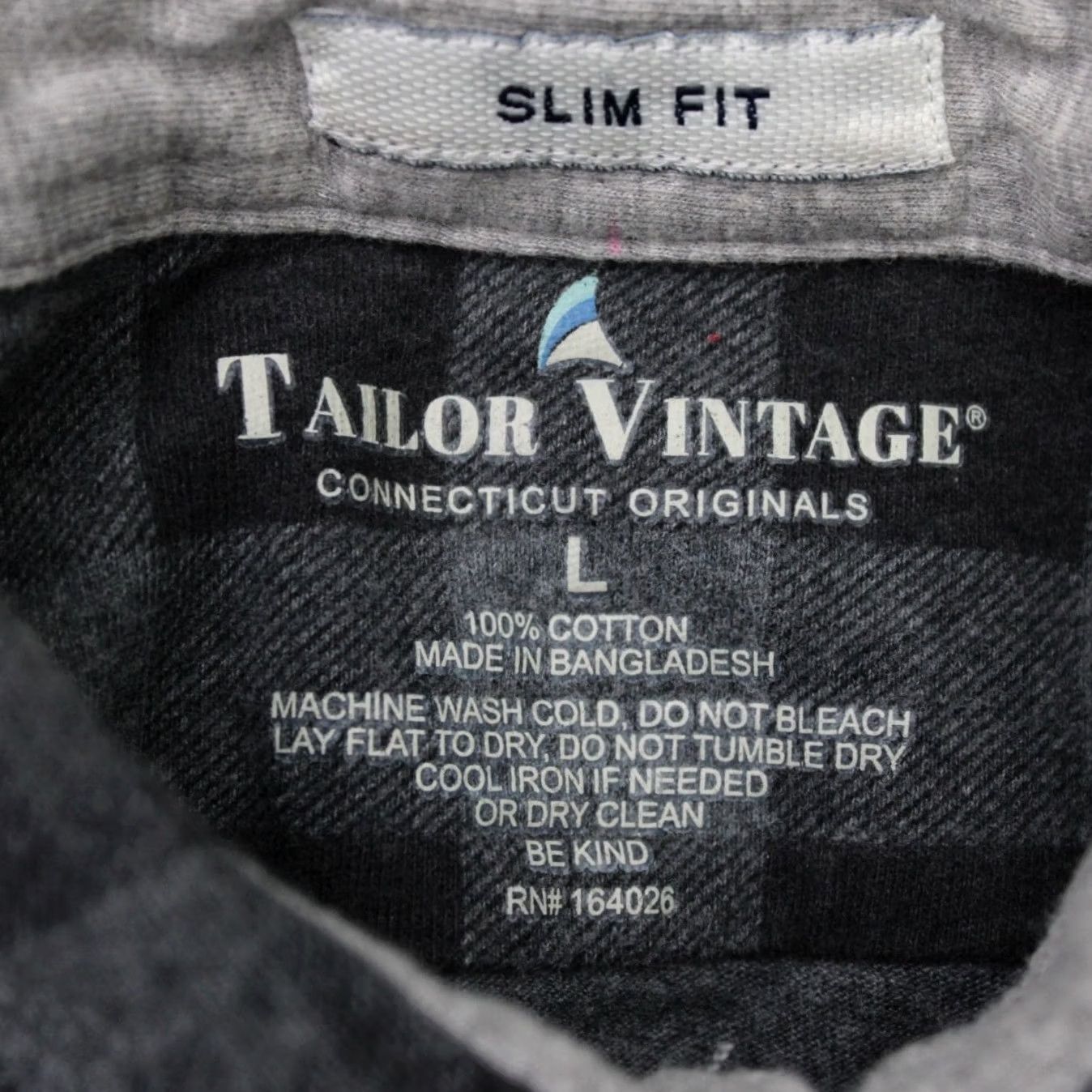 Vintage Tailor Vintage Shirt Mens Large Gray/Black Plaid Flannel Cotton L/S Button-Up Casual Workwear Size US L / EU 52-54 / 3 - 6 Thumbnail