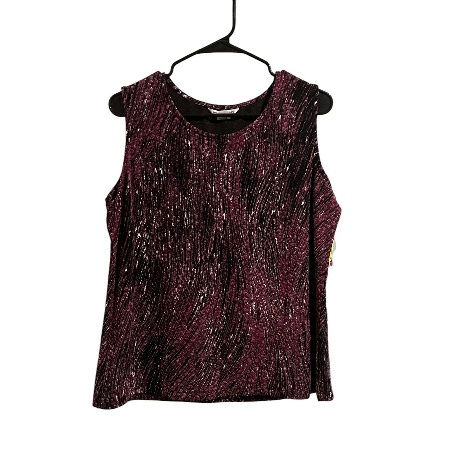 Other Allison Daley Crew Neck Sleeveless Formal Purple Blouse - L Size L / US 10 / IT 46 - 2 Thumbnail
