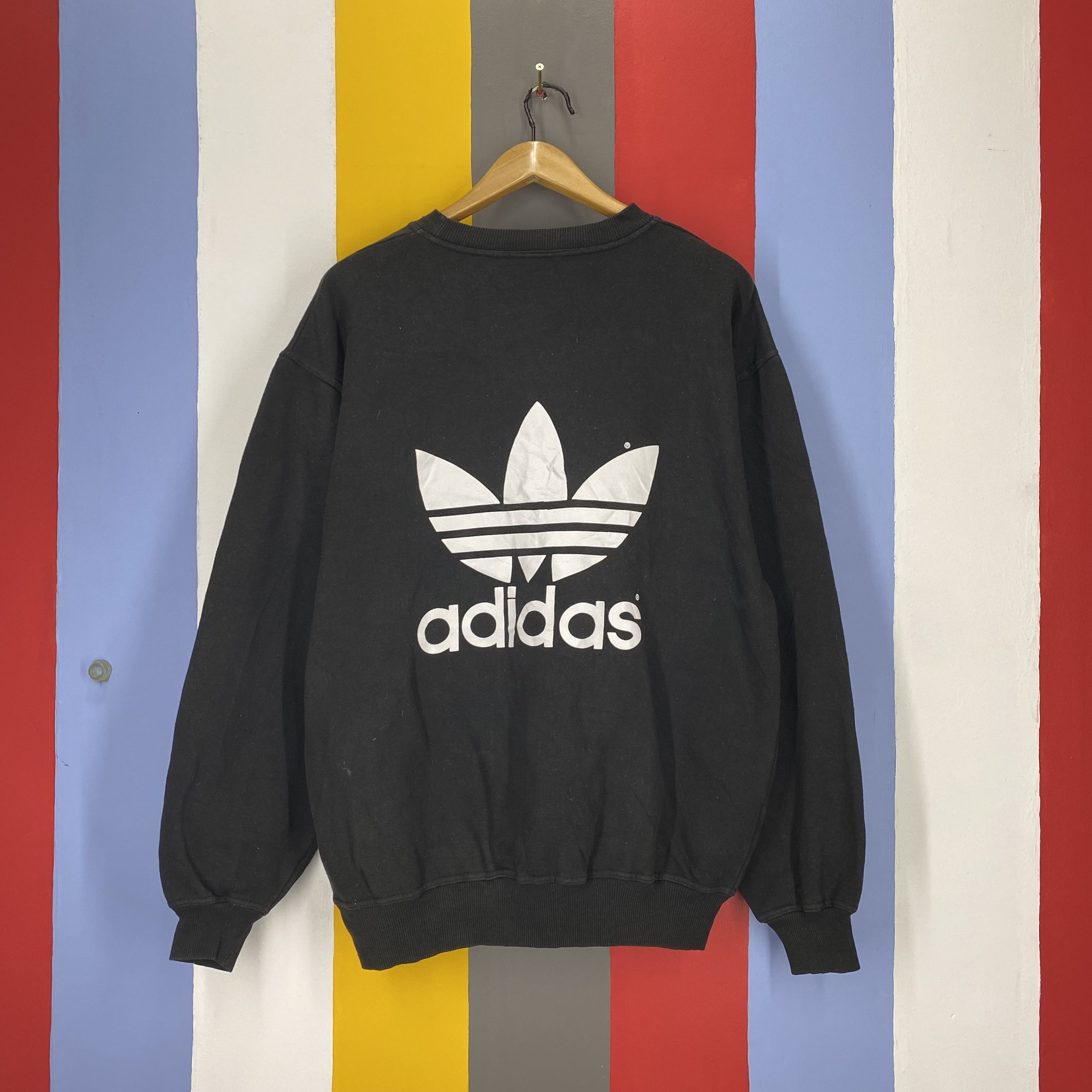 Adidas Vintage ADIDAS TRIFOIL Crew Neck Sweatshirt #1886/09 Size US M / EU 48-50 / 2 - 7 Thumbnail