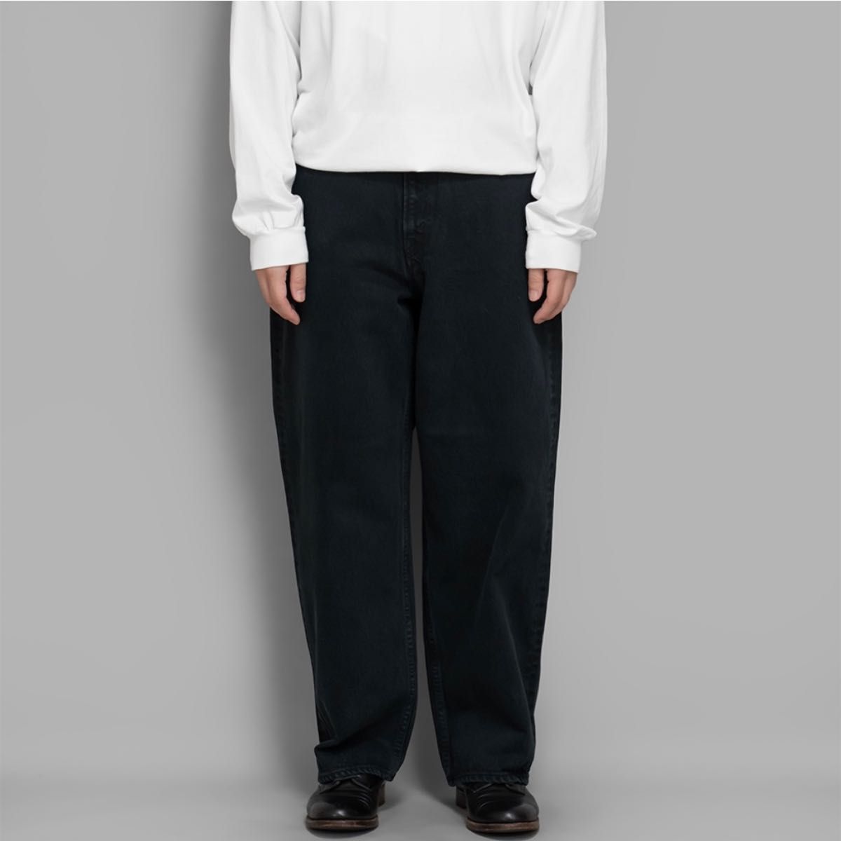 A.PRESSE Black Washed Wide Denim Size US 34 / EU 50 - 5 Thumbnail