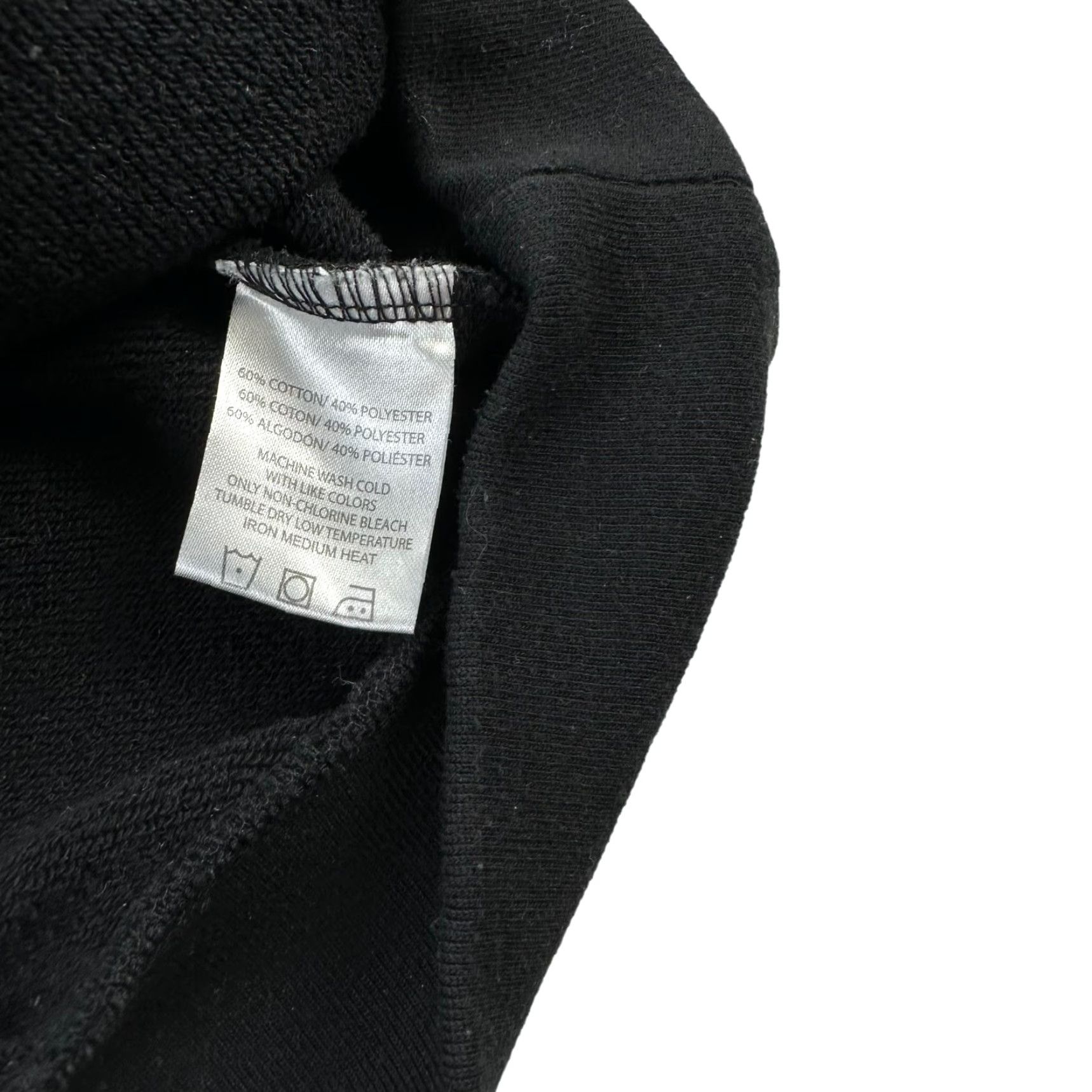 Vintage Fly Supply Sweatshirt Crewneck Pullover 3XL Black Pockets Cotton Polyester Mens Size US XXL / EU 58 / 5 - 5 Thumbnail