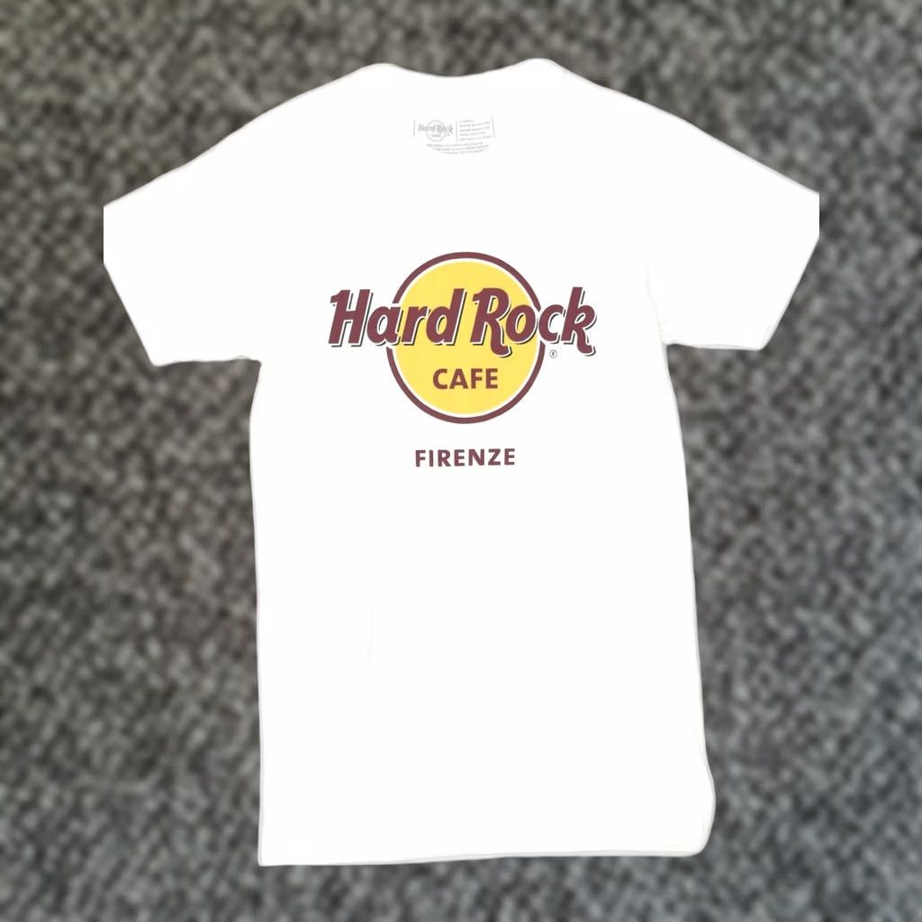 Hard Rock Cafe HARD ROCK CAFE Womens Firenze T-Shirt White Cotton UK 6 XS Size XS / US 0-2 / IT 36-38 - 1 Thumbnail