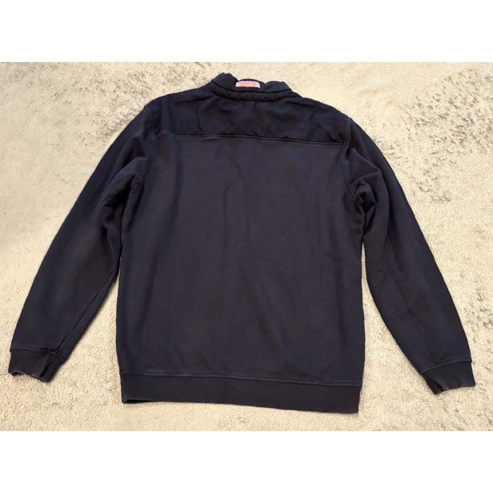 Vineyard Vines Vineyard Vines 1/4 Zip Fleece Mens Medium Navy Blue Pullover Outdoor Jacket Size US M / EU 48-50 / 2 - 5 Thumbnail