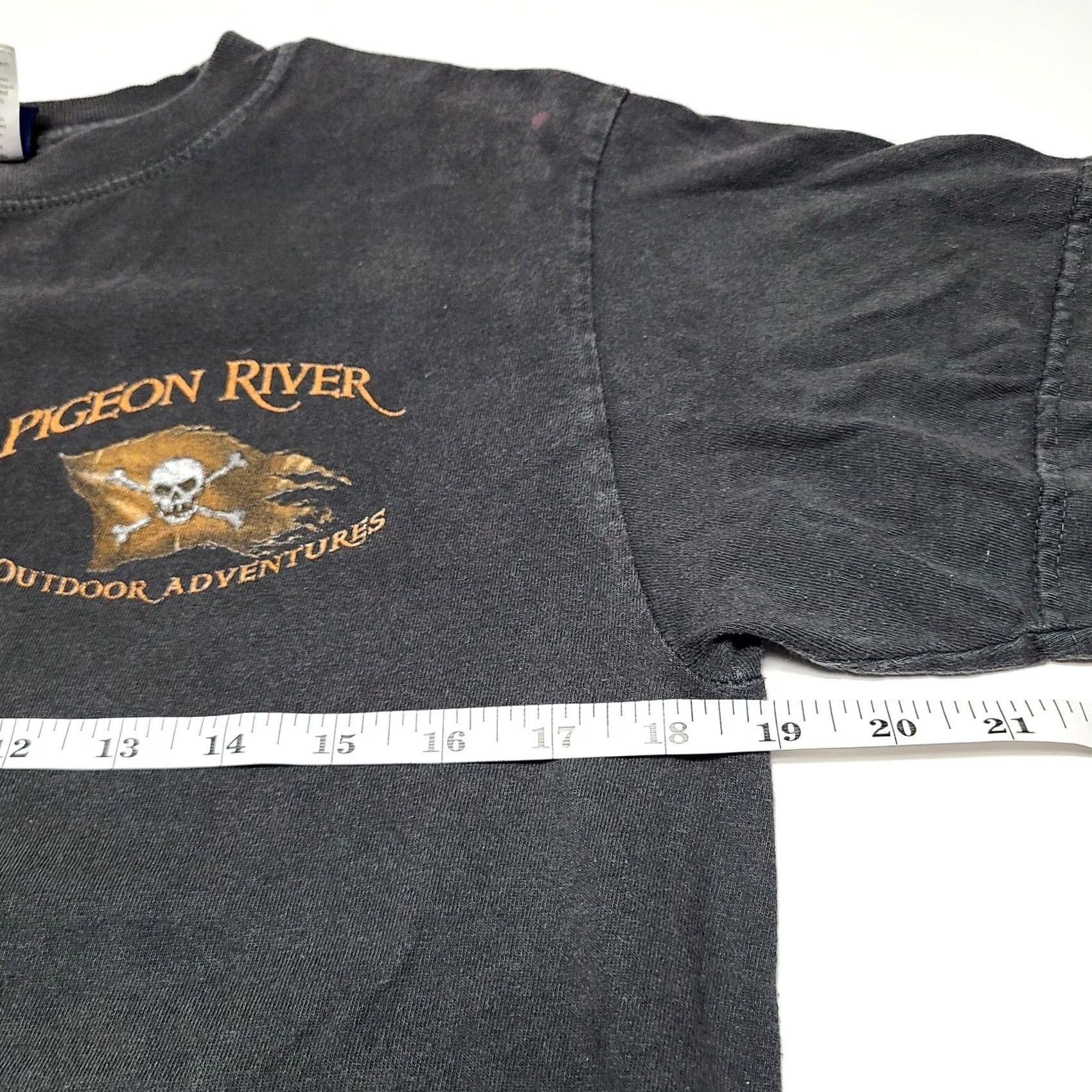 Vintage VINTAGE Pigeon River "The Ride Of Your Life" Graphic T-Shirt Men’s Size S Crew Neck Short Sleeve Black Mens Size US S / EU 44-46 / 1 - 7 Thumbnail