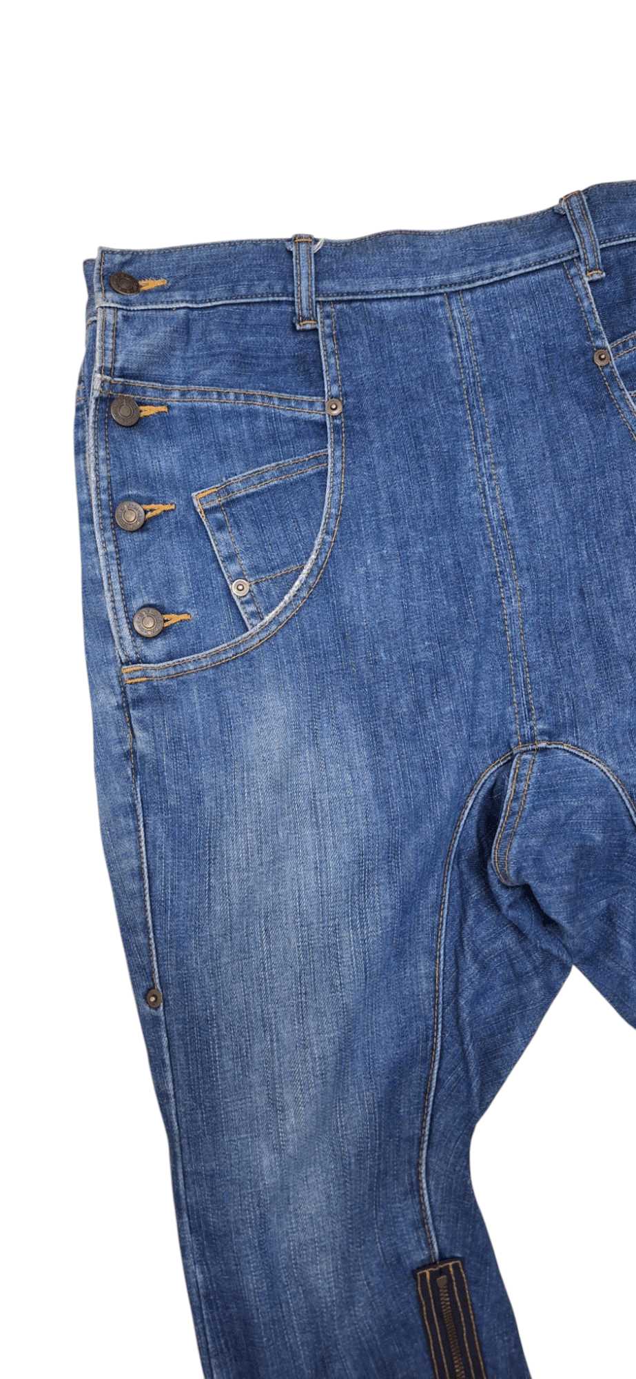 Final Home × Frapbois Rare Frapbois High Rise Leg Zipper Denim Size US 32 / EU 48 - 5 Thumbnail