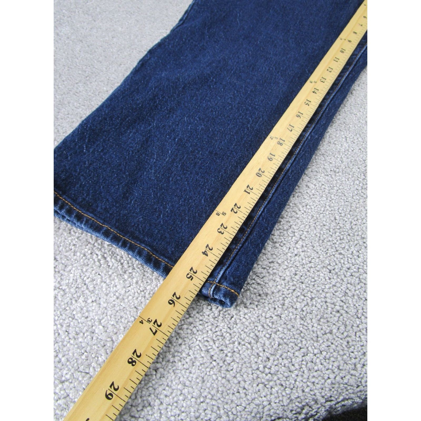 Levi's Levi's Jeans Womens Plus 41" Waist High Rise Dark Wash Denim Straight Blue Size 27" / US 4 / IT 40 - 4 Thumbnail
