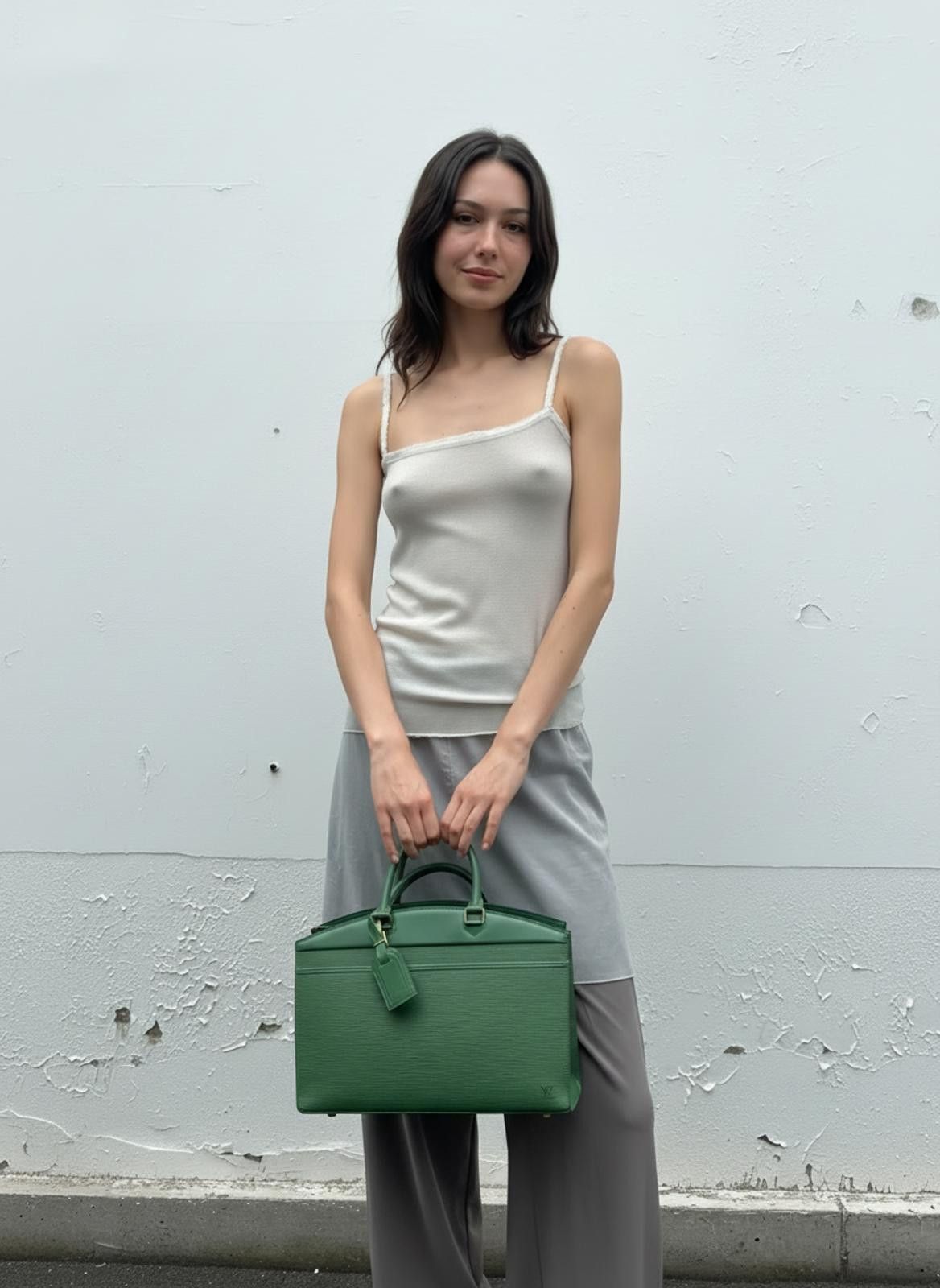 Louis Vuitton Louis Vuitton - Green Epi Leather Briefcase Bag Size ONE SIZE - 1 Thumbnail