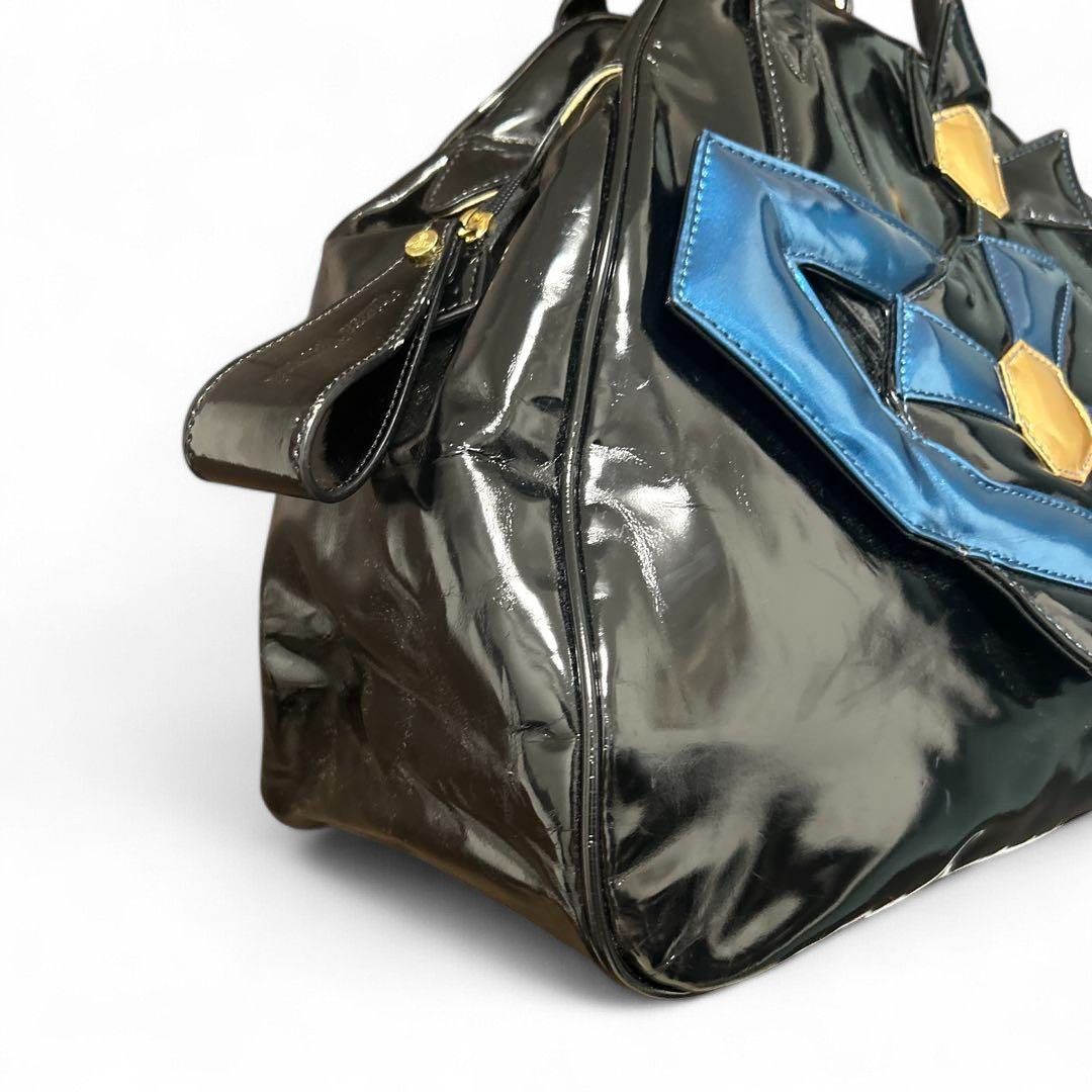 Vivienne Westwood Vivienne Westwood - Black Leather Gold Orb Handbag Size ONE SIZE - 2 Thumbnail