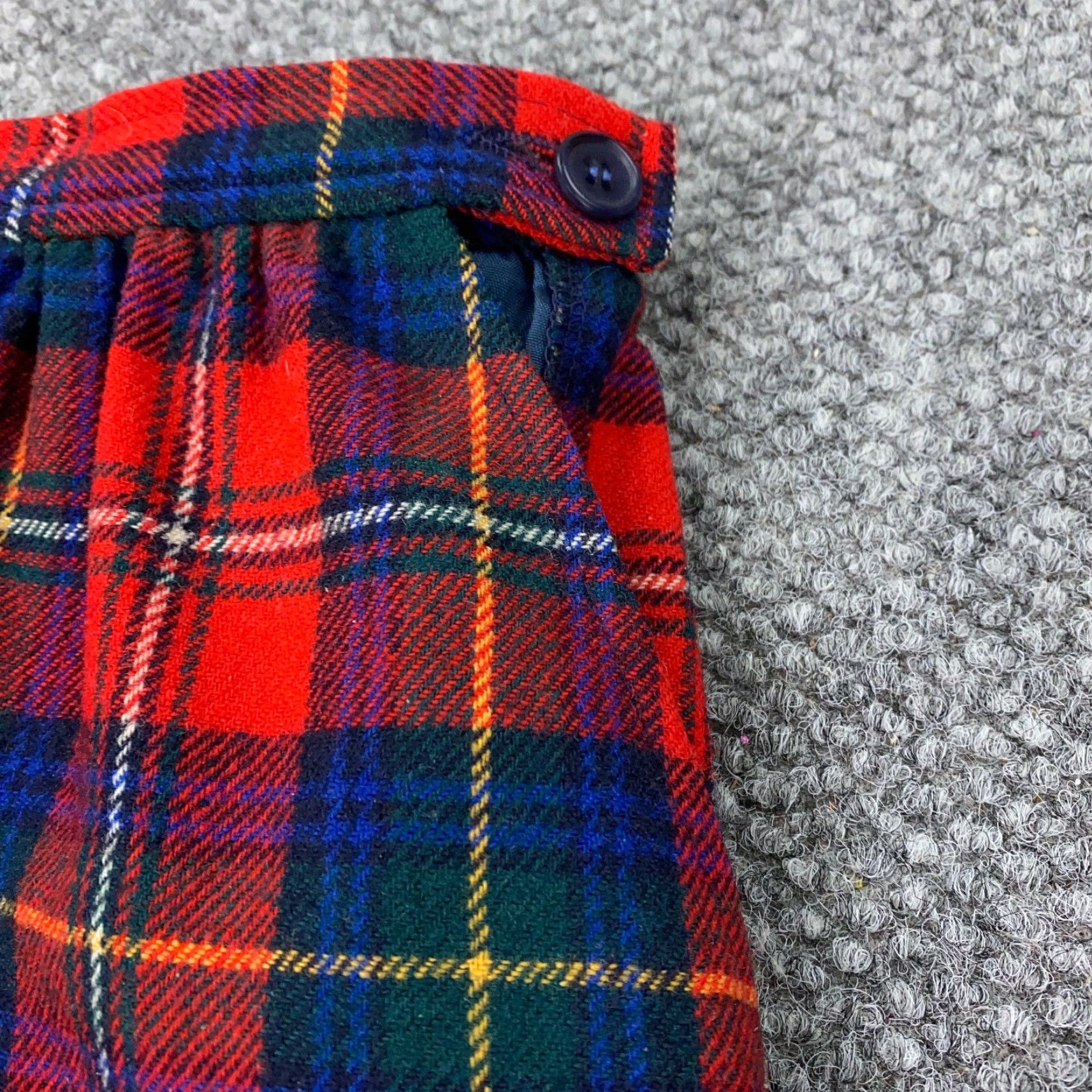 Pendleton VTG Pendelton Skirt Womens 26" Waist Boyd Tartan Plaid Wool Midi USA Lined Pockets Size 26" / US 2 / IT 38 - 3 Thumbnail