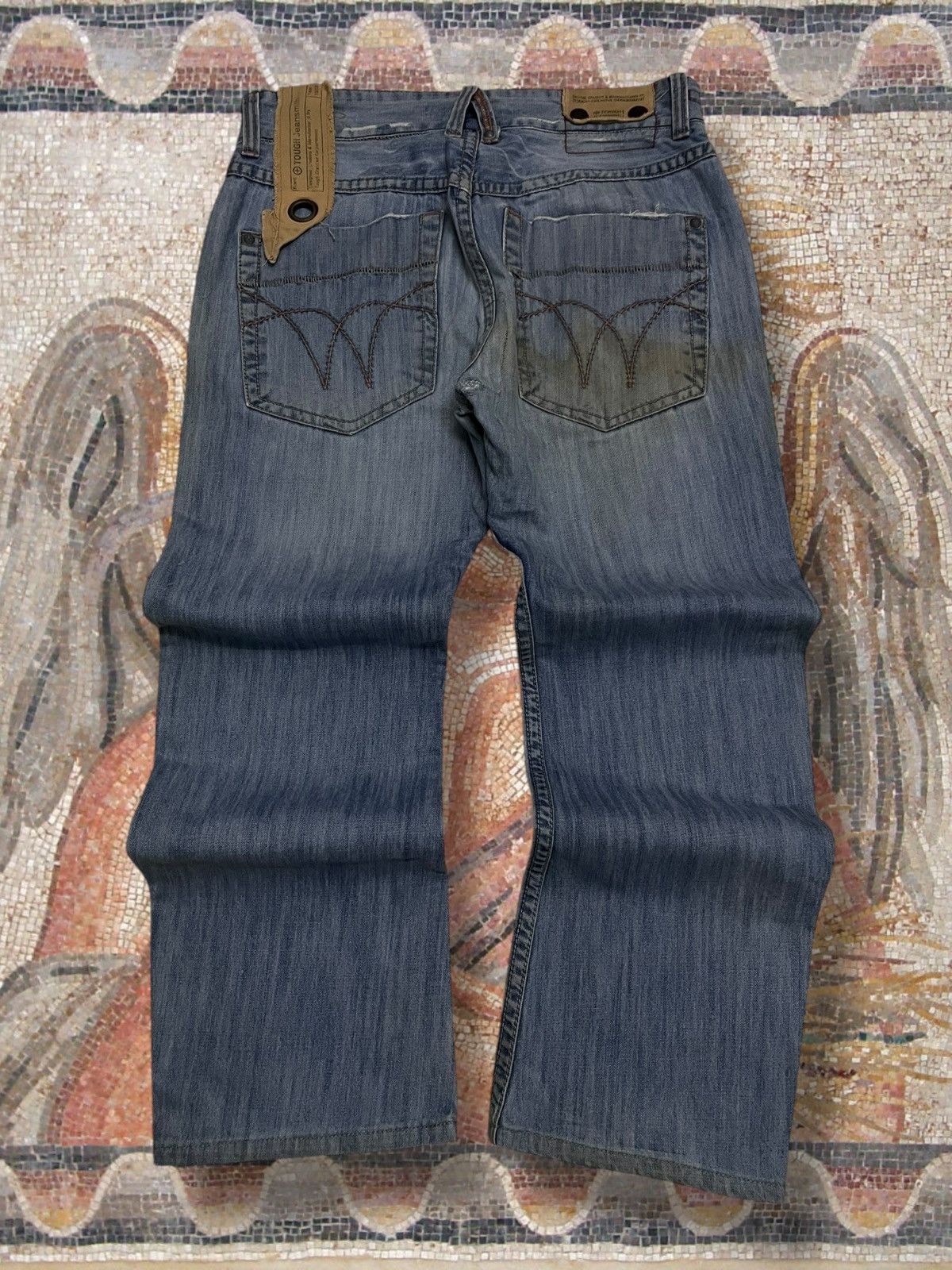 Japanese Brand Vintage 1990s OG Designer Japan Tough Serial Killer Denim Size US 34 / EU 50 - 9 Thumbnail