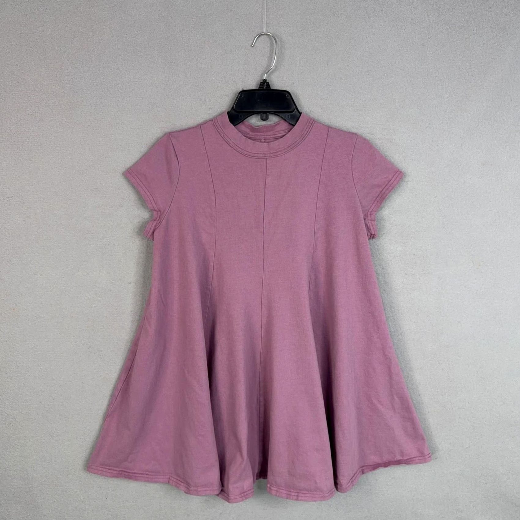 Free People Free People Free-est Shirt Womens S Pink Mock Neck Tunic Swing Trapeze Jersey Casual Girls Mens? Size S / US 4 / IT 40 - 2 Thumbnail
