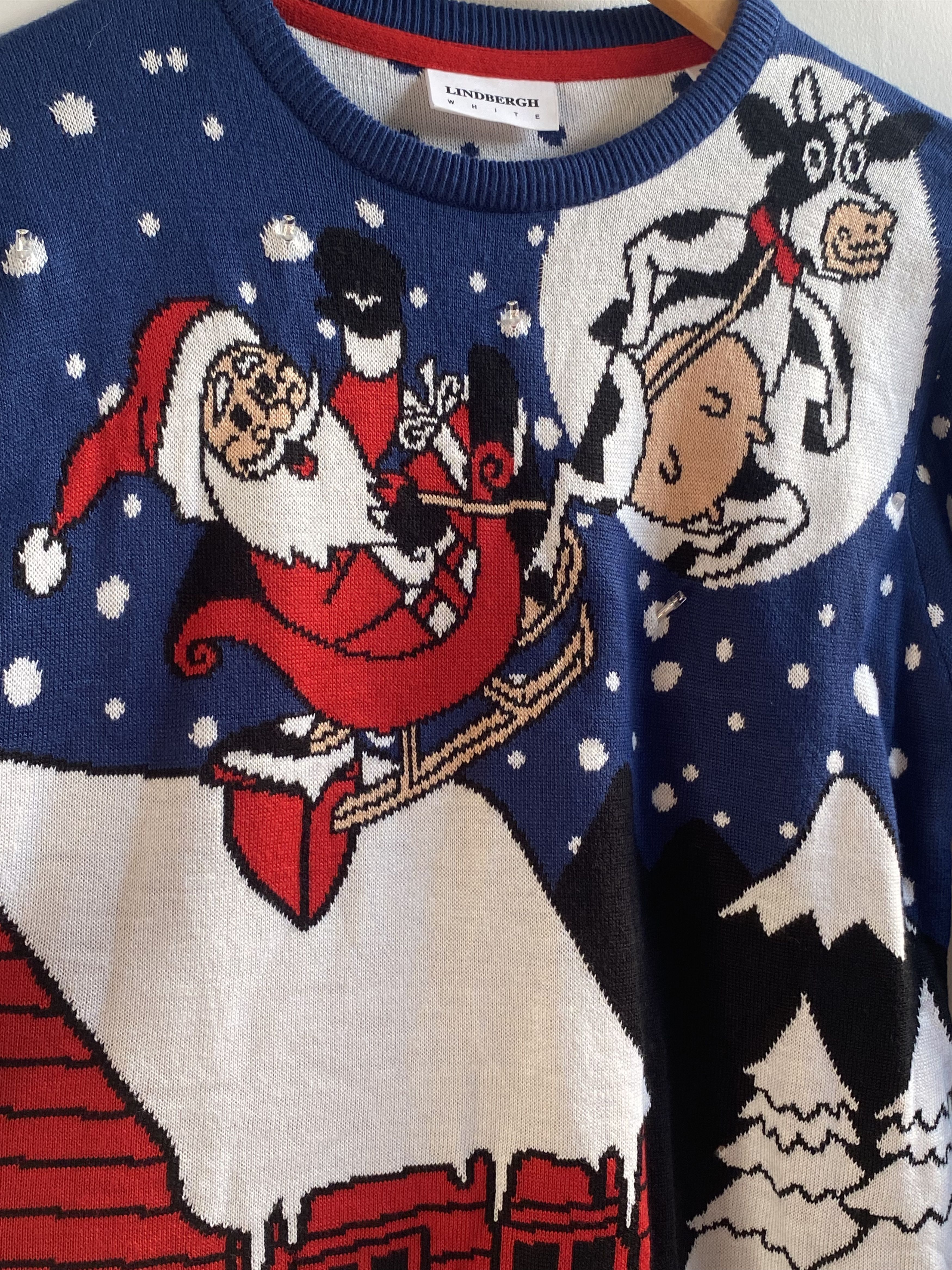 Lindbergh Lindbergh White Denmark Christmas sweater jumper xmas knit Size US S / EU 44-46 / 1 - 3 Thumbnail
