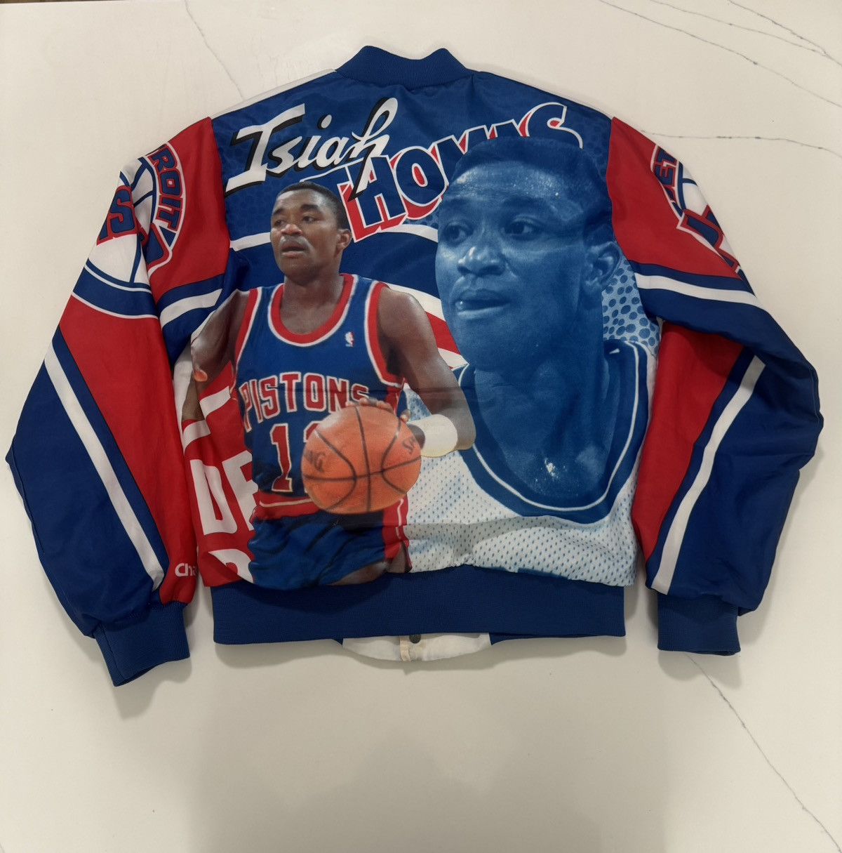 Chalk Line 🔥 Vintage Isiah Thomas Detroit Pistons Jacket 🔥 Size US L / EU 52-54 / 3 - 1 Thumbnail