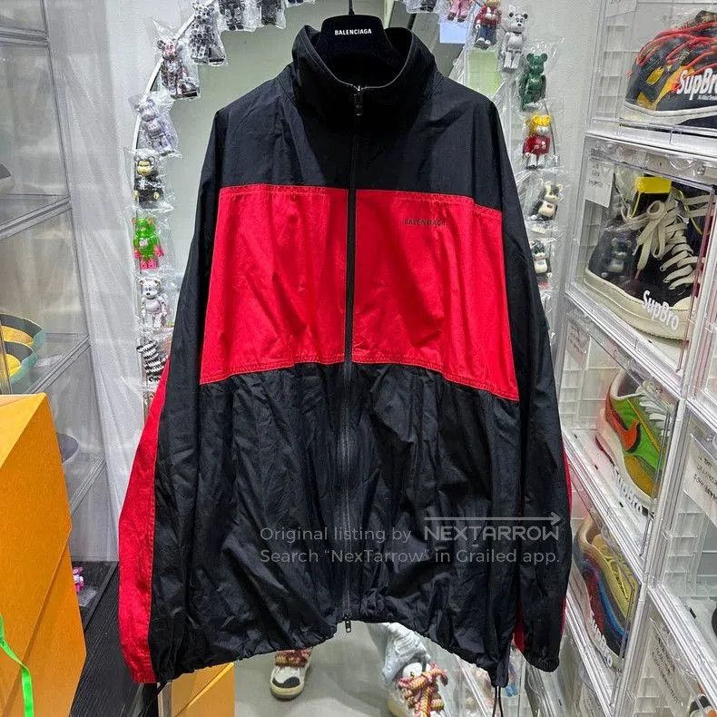 Balenciaga Balenciaga Black Red Embroidered Jacket. Size US L / EU 52-54 / 3 - 1 Thumbnail