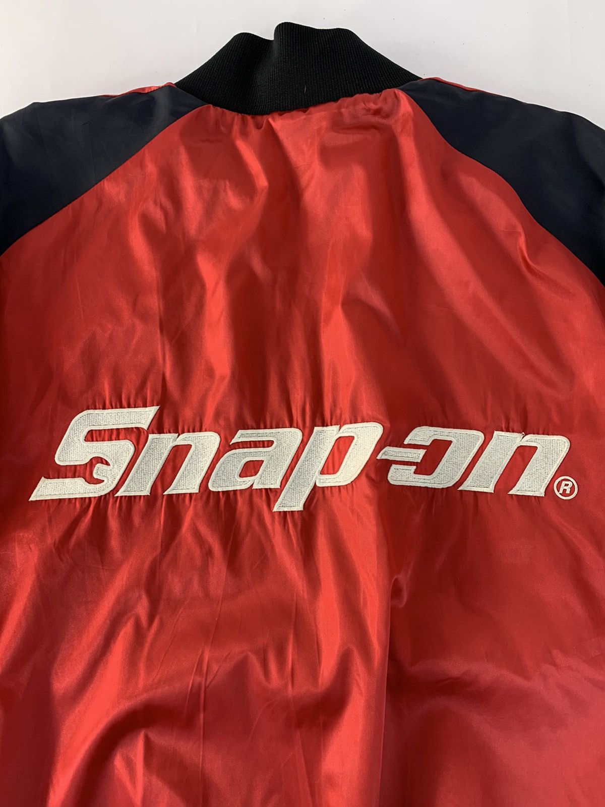Vintage Hype Snap-On Bomber Quilted Jacket Embroidery Logo Design Size US XL / EU 56 / 4 - 6 Thumbnail