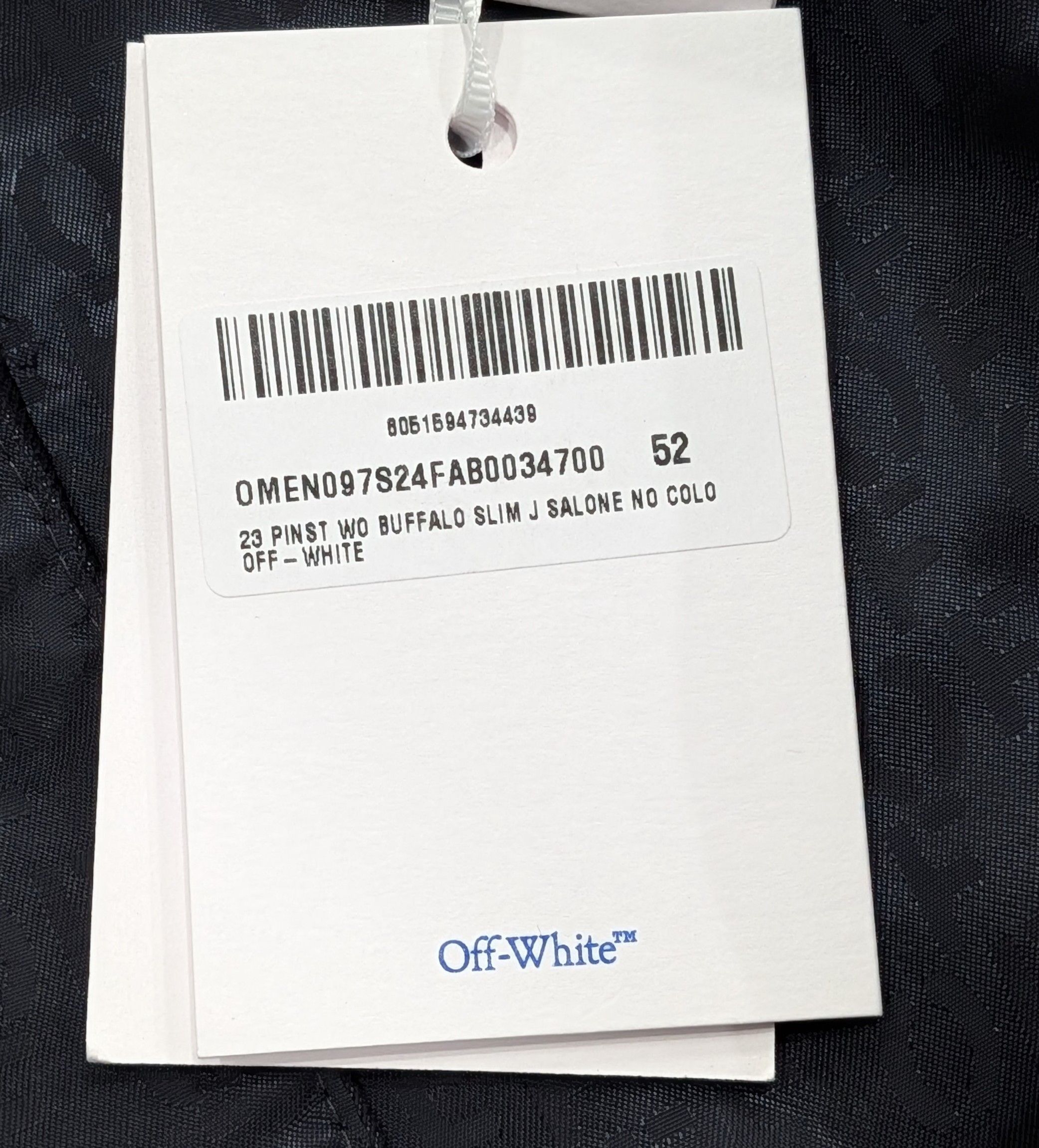 Off-White OFF-WHITE Buffalo 23 Pinstripe Wool Sport Coat Navy 52 US 42 Size 42R - 14 Thumbnail
