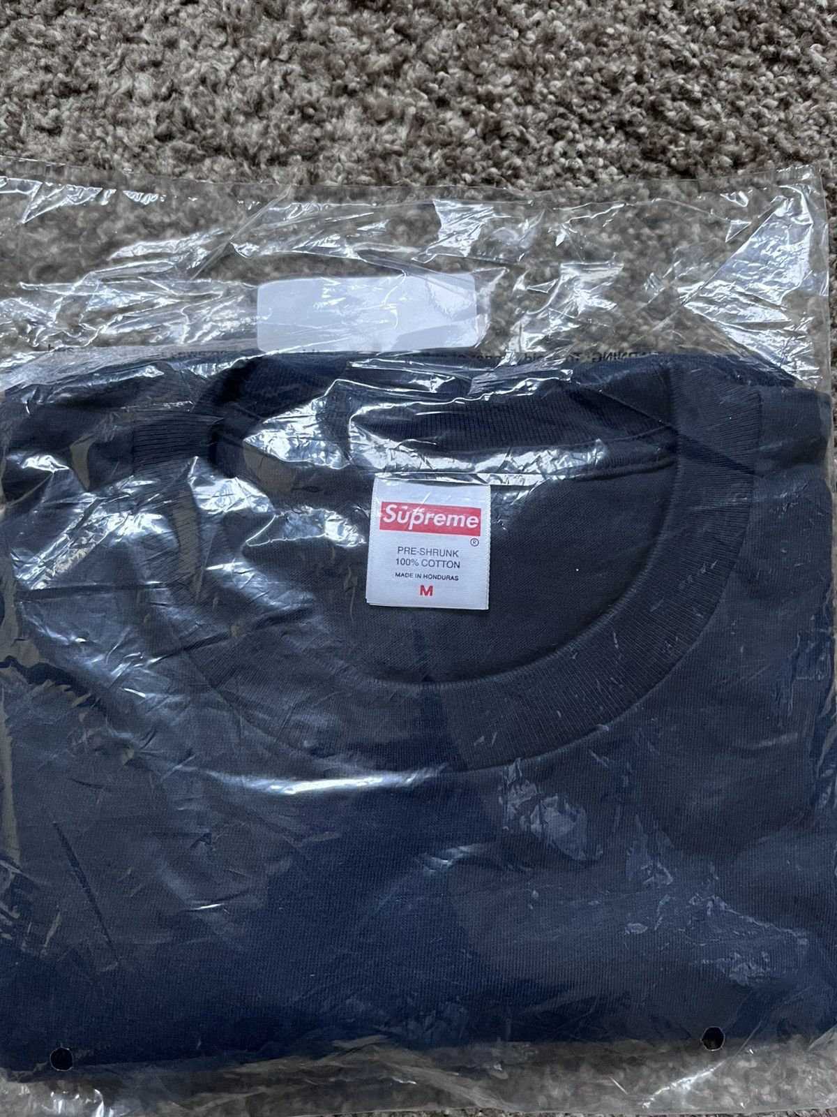 Supreme Navy Supreme Arabic Bogo T-Shirt Size US M / EU 48-50 / 2 - 2 Thumbnail