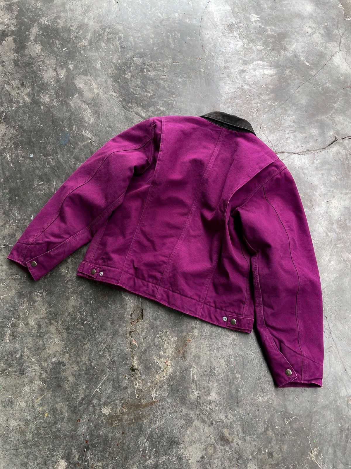Carhartt BRIGHT PURPLE🍇 VINTAGE CARHARTT DETROIT JACKET WJ097 BGP ERD Size US M / EU 48-50 / 2 - 6 Thumbnail
