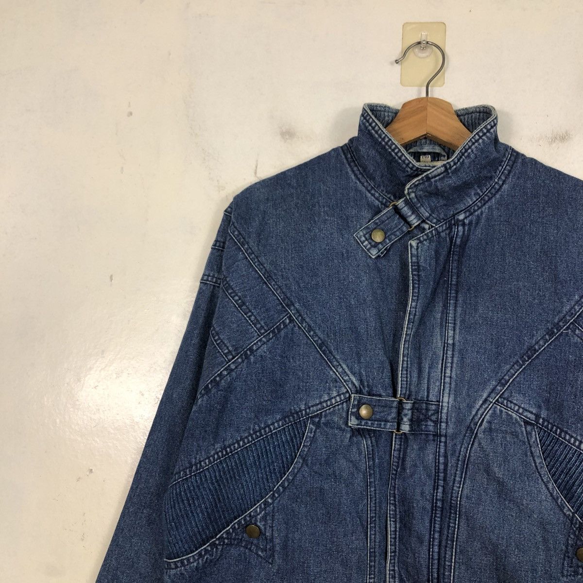 Japanese Brand Biker Bondage Parachute Denim Jacket Bobson Seditionaries Size US L / EU 52-54 / 3 - 9 Thumbnail