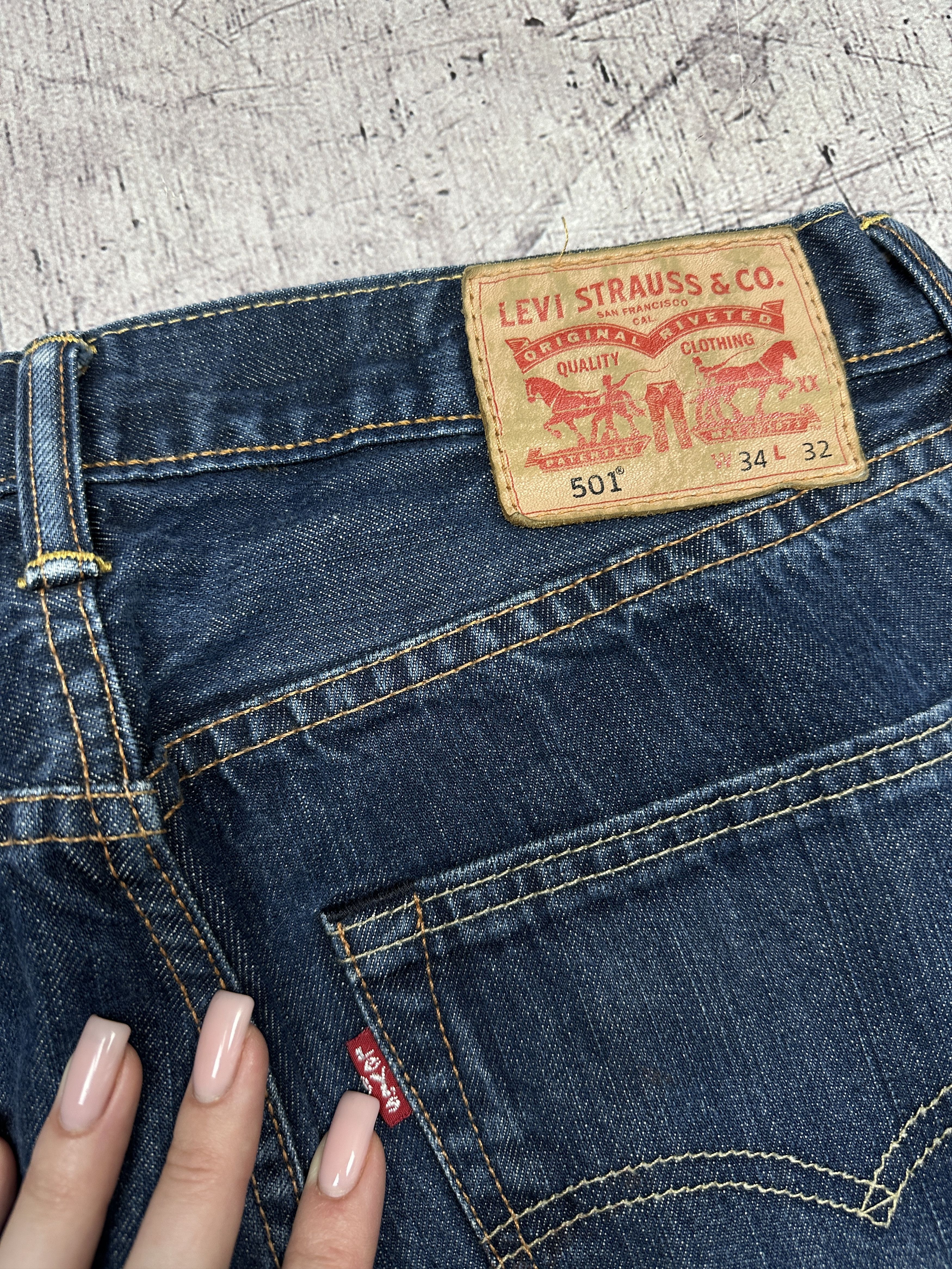 Levi's Levi's 501 Mens Denim Pants Jeans Size 34 x 32 Size US 34 / EU 50 - 3 Thumbnail