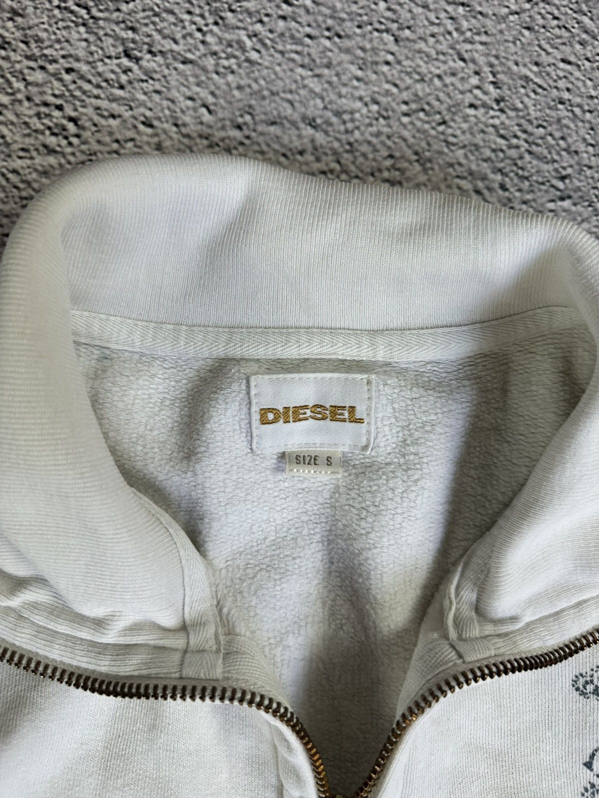 Diesel × Vintage Vintage Diesel Industry Zip Hoodie Y2K Distressed Faded Size S / US 4 / IT 40 - 6 Thumbnail