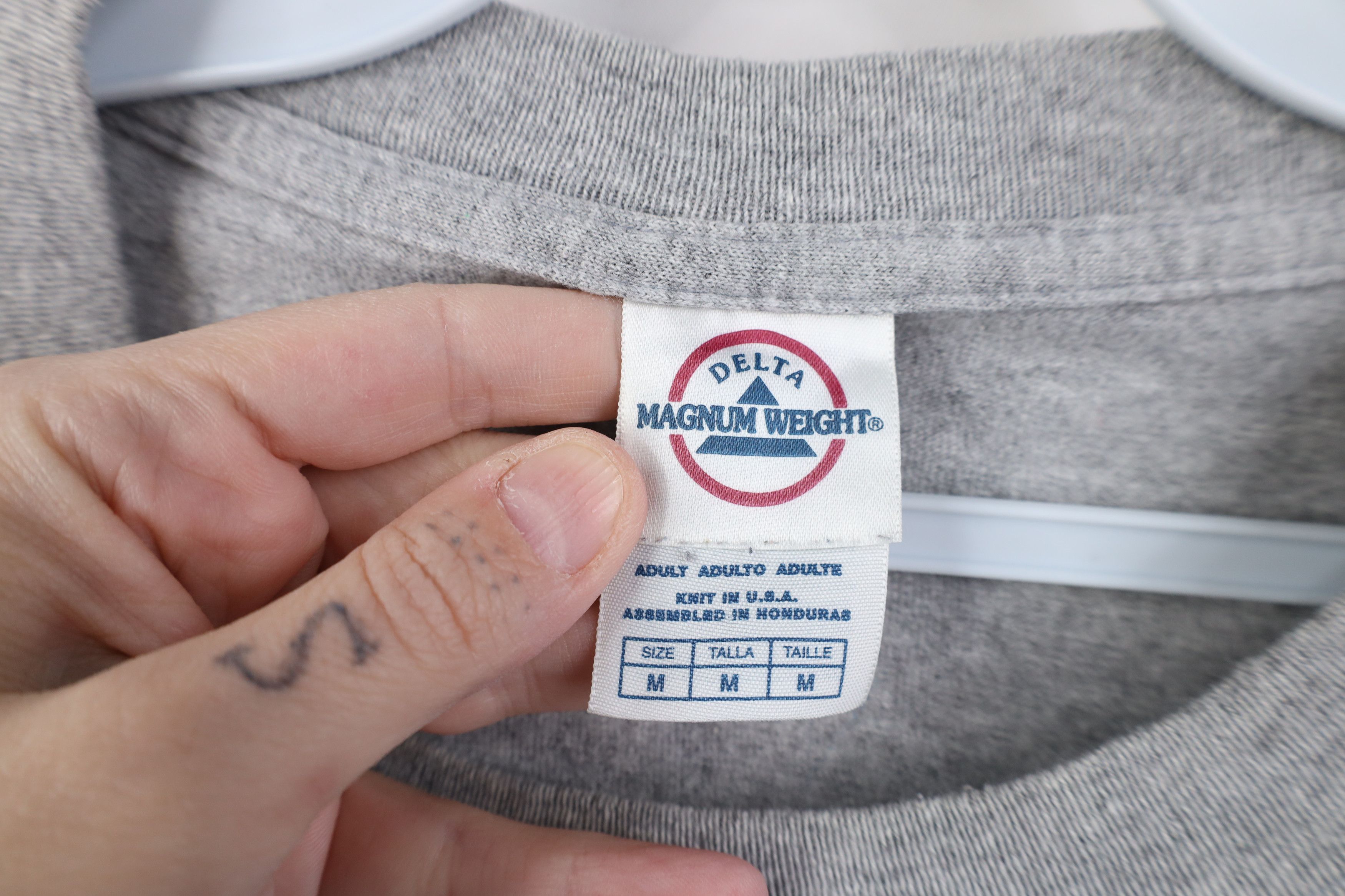 Vintage Vintage 90s Y2K Las Vegas Long Sleeve T-Shirt Heather Gray Size US M / EU 48-50 / 2 - 8 Thumbnail