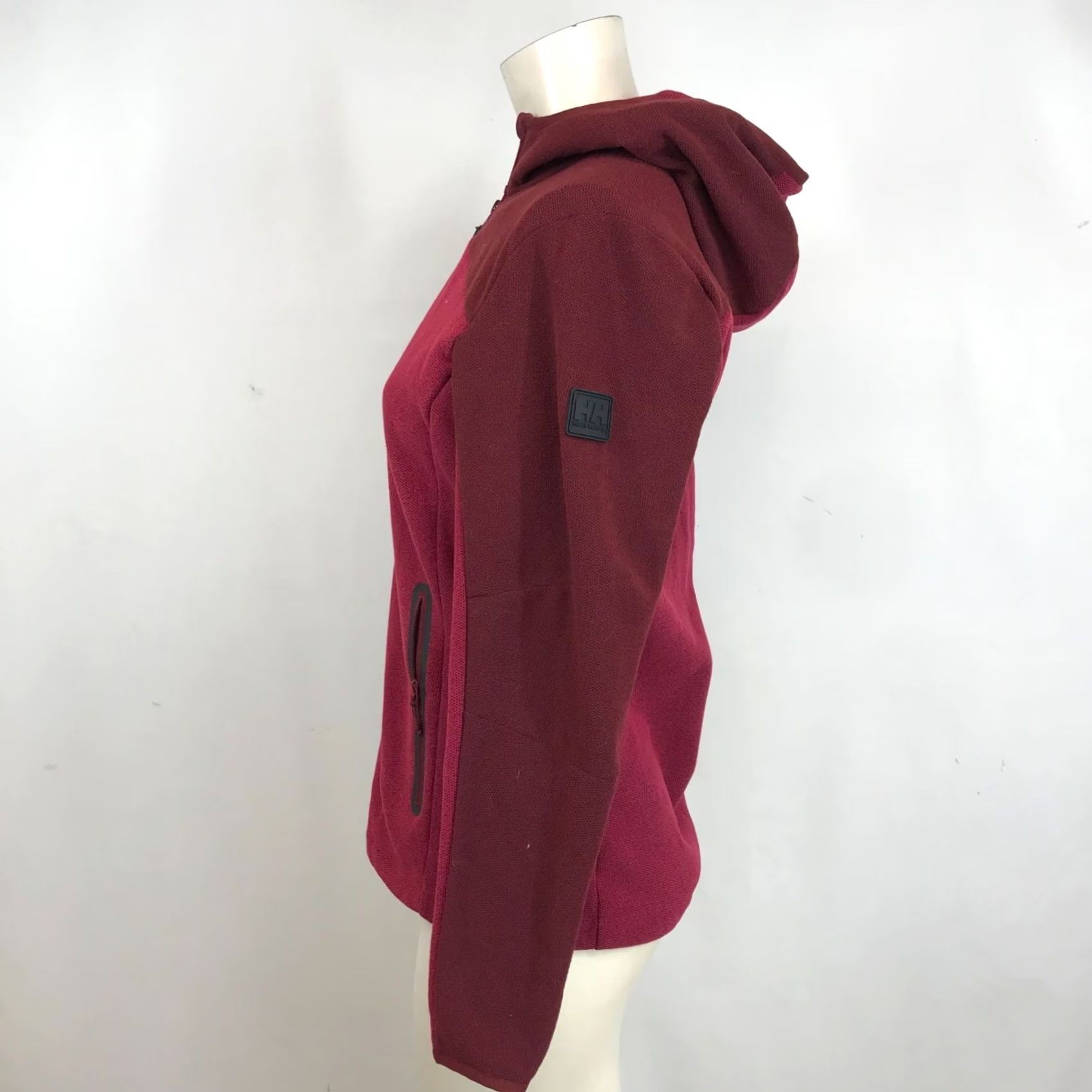 Helly Hansen Helly Hansen WOMEN'S S MAROON HOODED JACKET Long Sleeve Full Zip Coat Shirt? Size S / US 4 / IT 40 - 5 Thumbnail