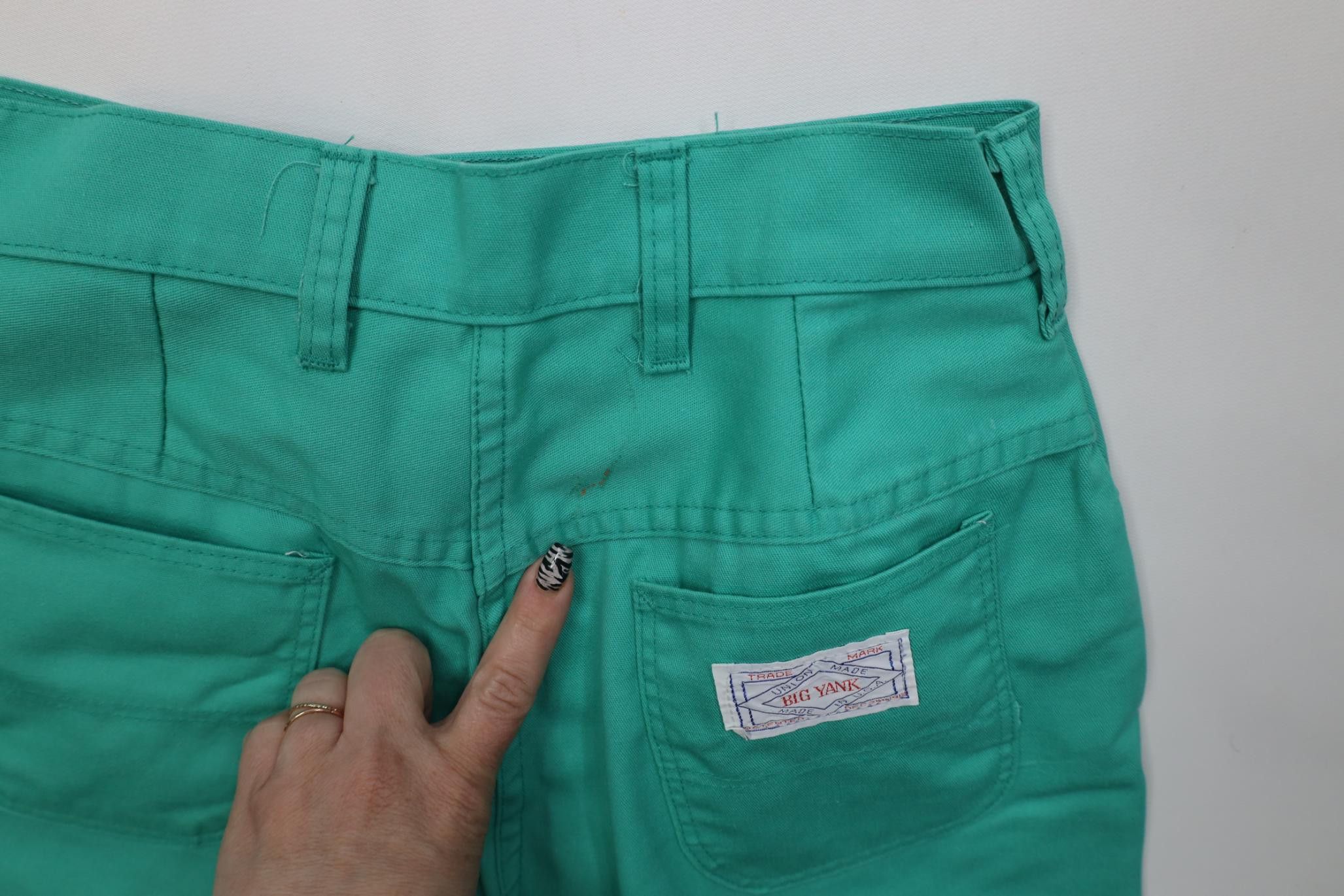 Vintage AS IS Vintage 70s Sanforized Cotton Workwear Shorts USA Size 26" / US 2 / IT 38 - 13 Thumbnail