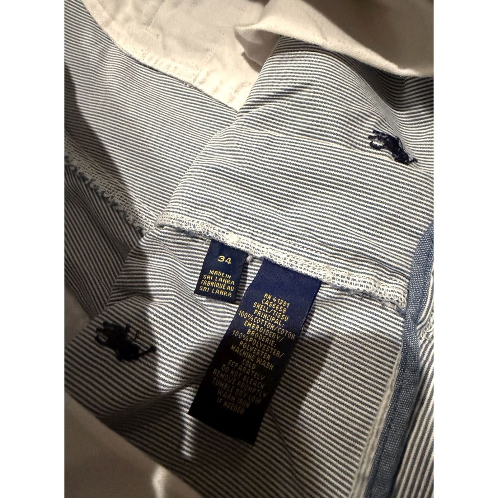 Polo Ralph Lauren Polo Ralph Lauren Shorts Stretch Classic Fit Embroidered Pony Blue 34x9 Mens Chino Flat Front Breathable Pockets 9in Inseam Vintage No Default Size US S / EU 44-46 / 1 - 2 Thumbnail